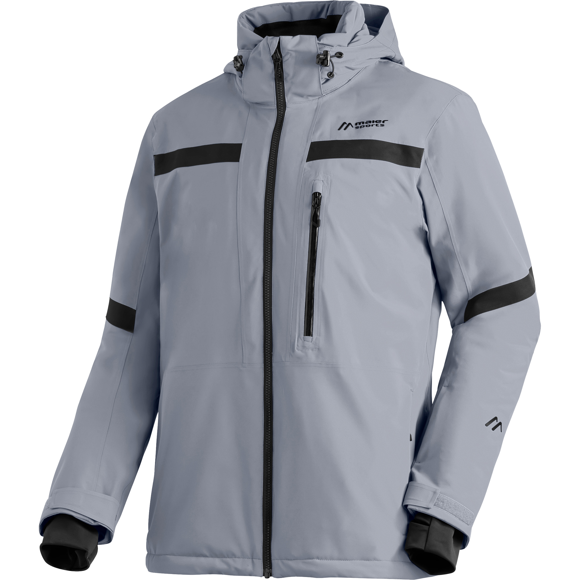 Maier Sports Lanciano M plus size winterjas heren quiet shade black