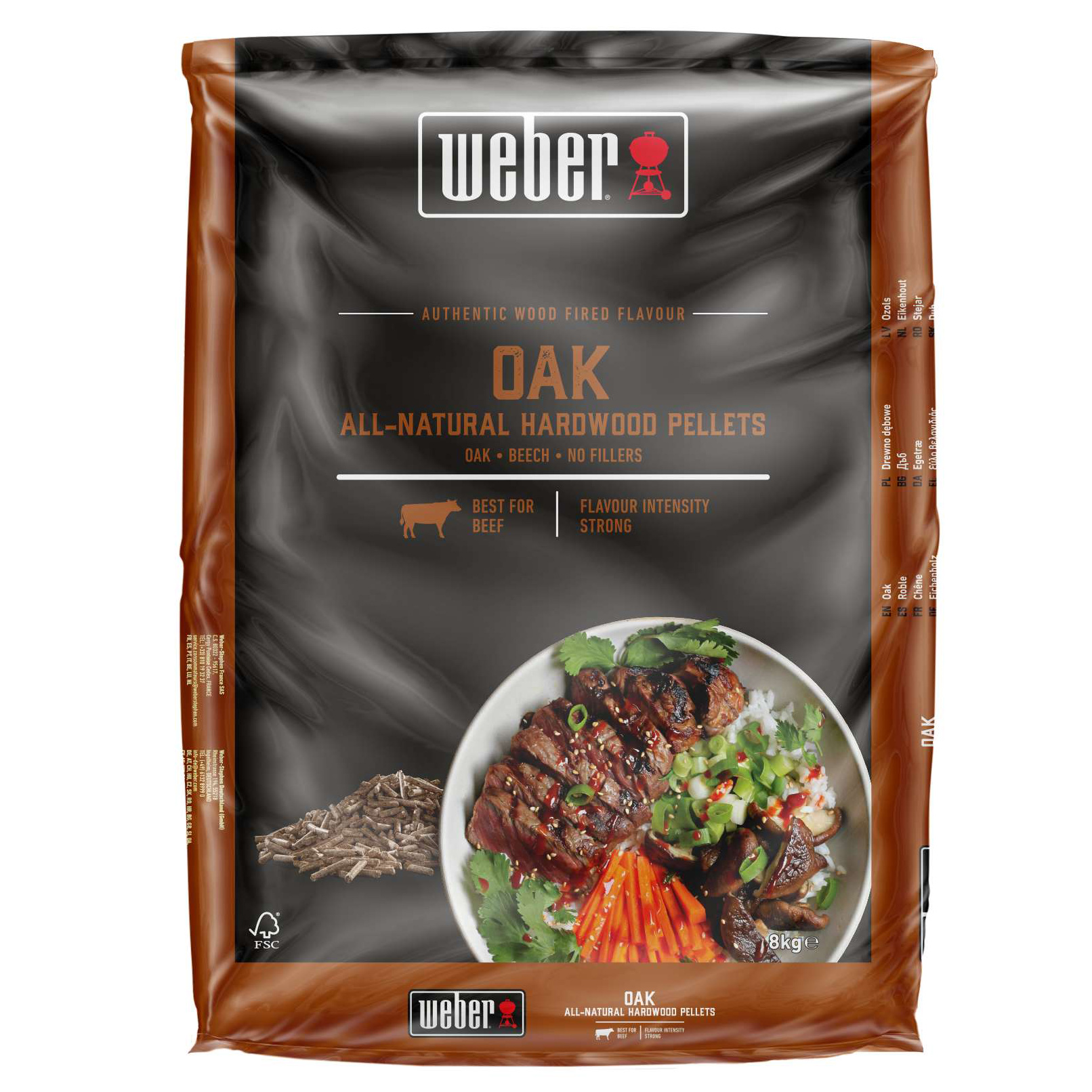 Weber Eikenhout hardhout pellets 8 kg 
