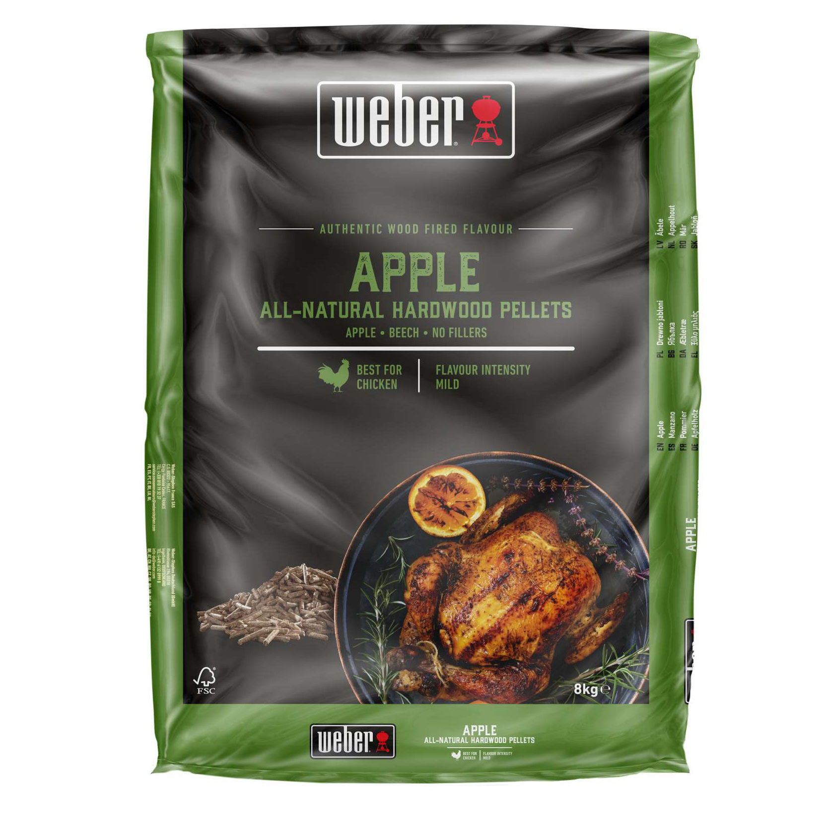 Weber Appelhout hardhout pellets 8 kg 