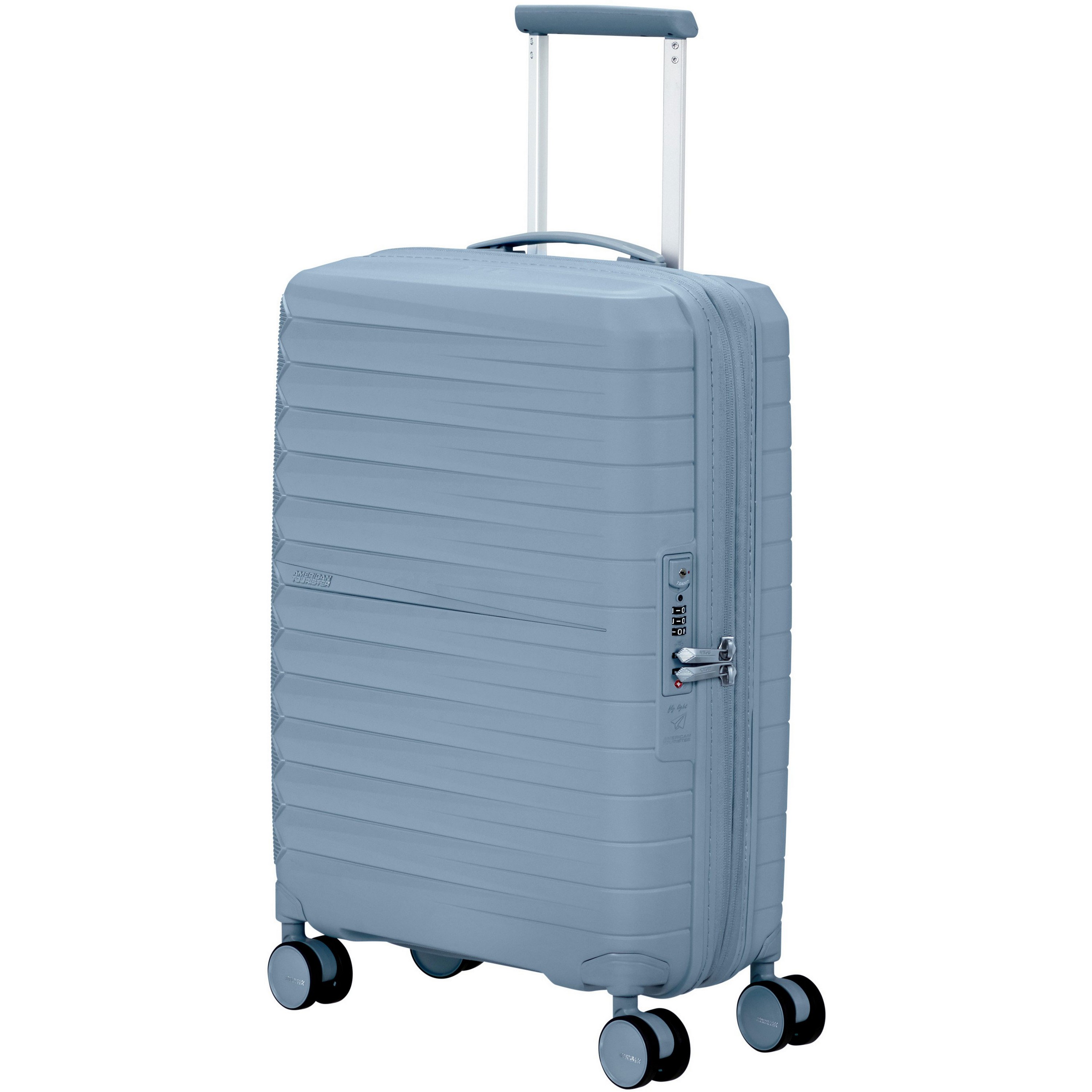 American Tourister Fastforward Spinner 55 155259 koffer steel blue 