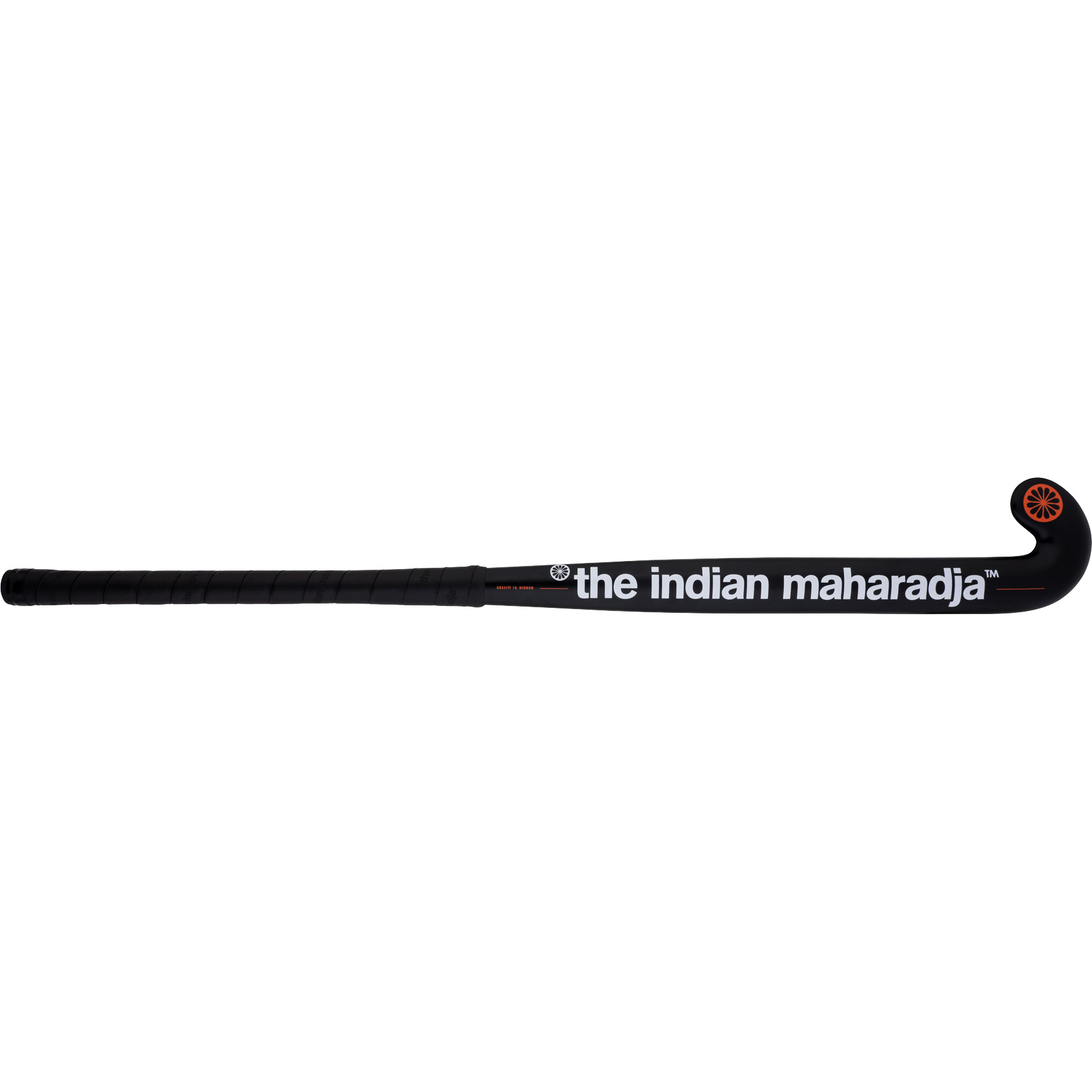 The Indian Maharadja Gravity 10 Mid Bow hockeystick black orange - 36,5 inch