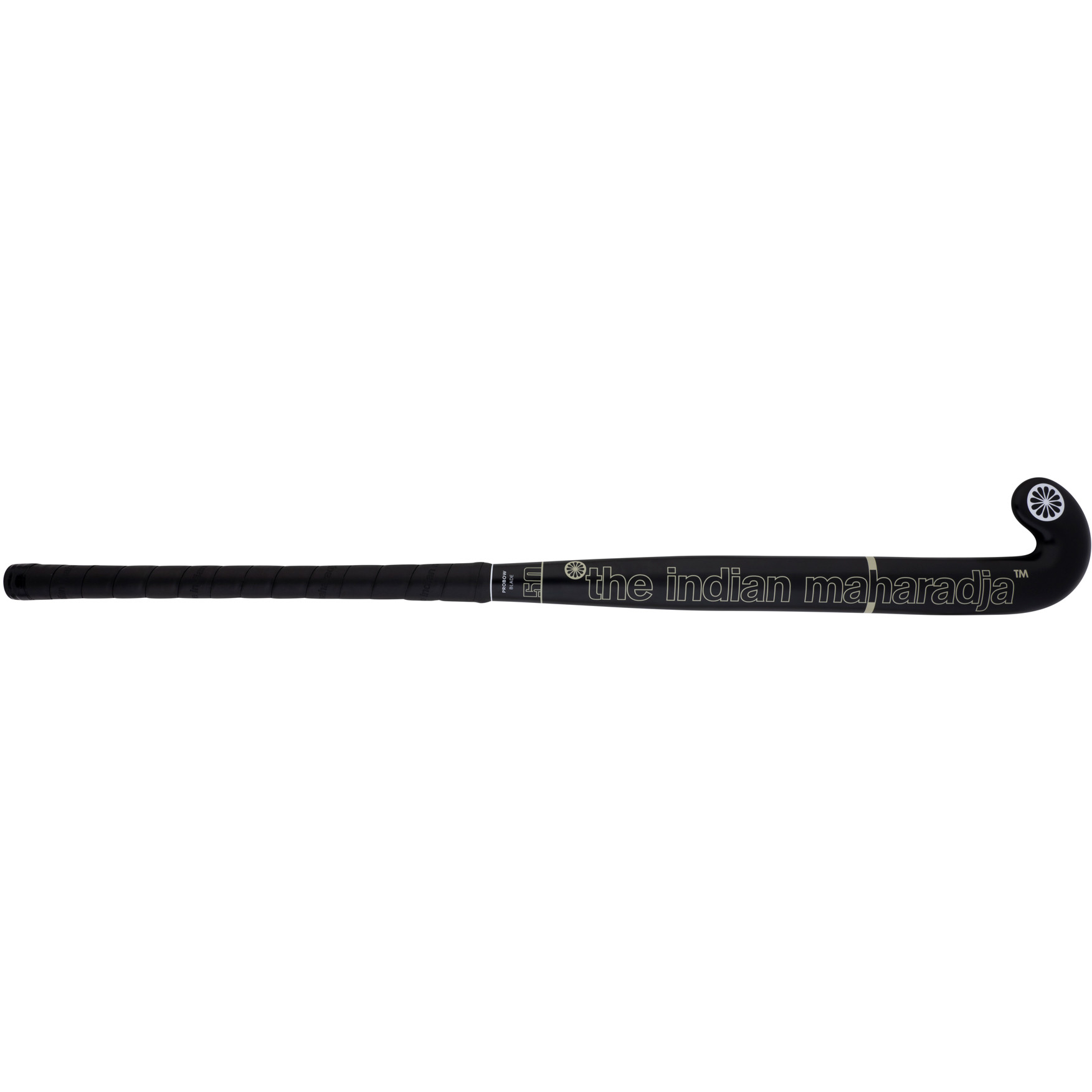 The Indian Maharadja Blade 50 Pro Bow hockeystick black silver - 36,5 inch