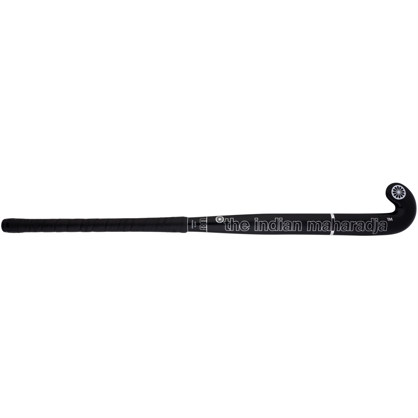 The Indian Maharadja Blade 80 Pro Bow hockeystick black metal foil 