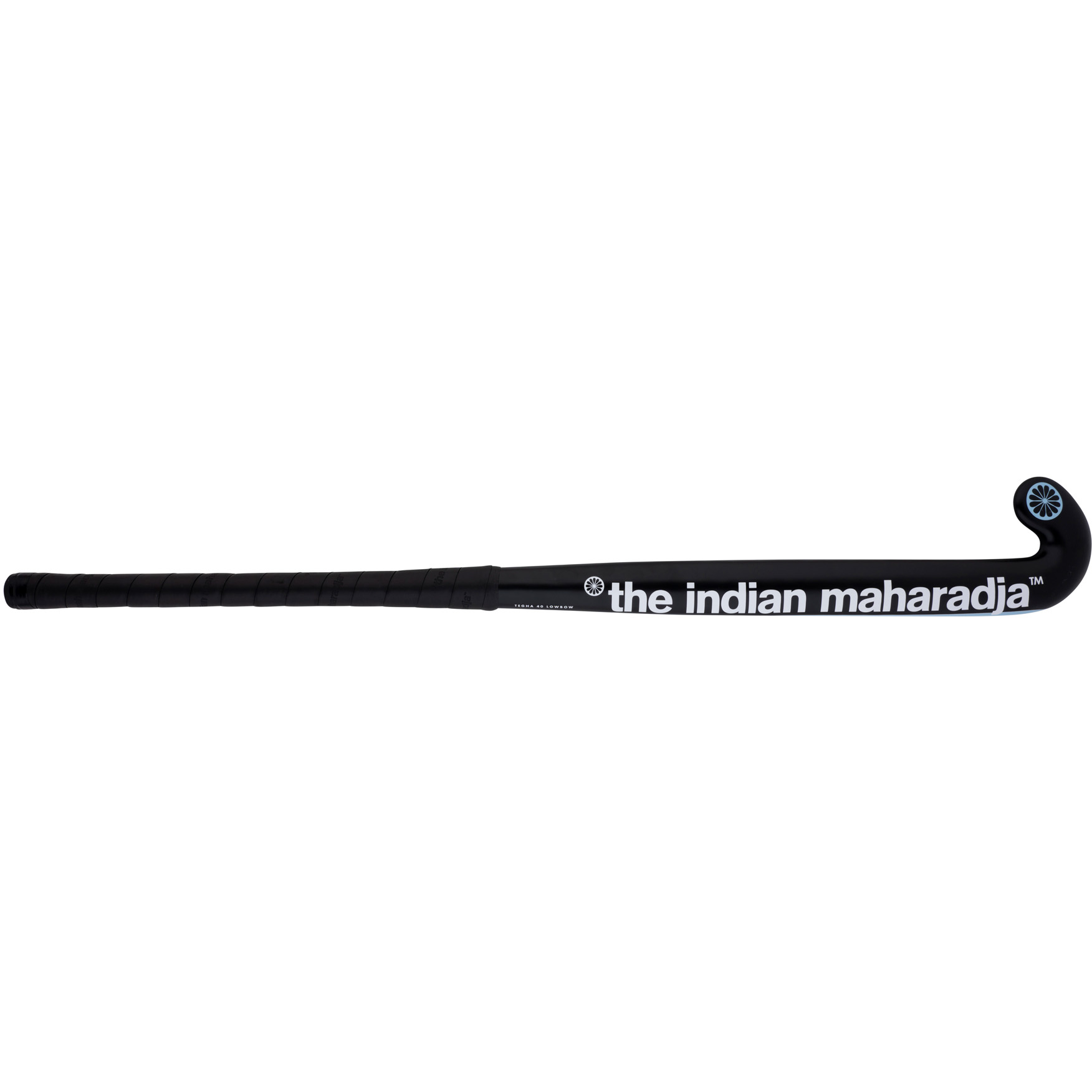 The Indian Maharadja Tegha 40 Low Bow hockeystick black pastel blue - 36,5 inch