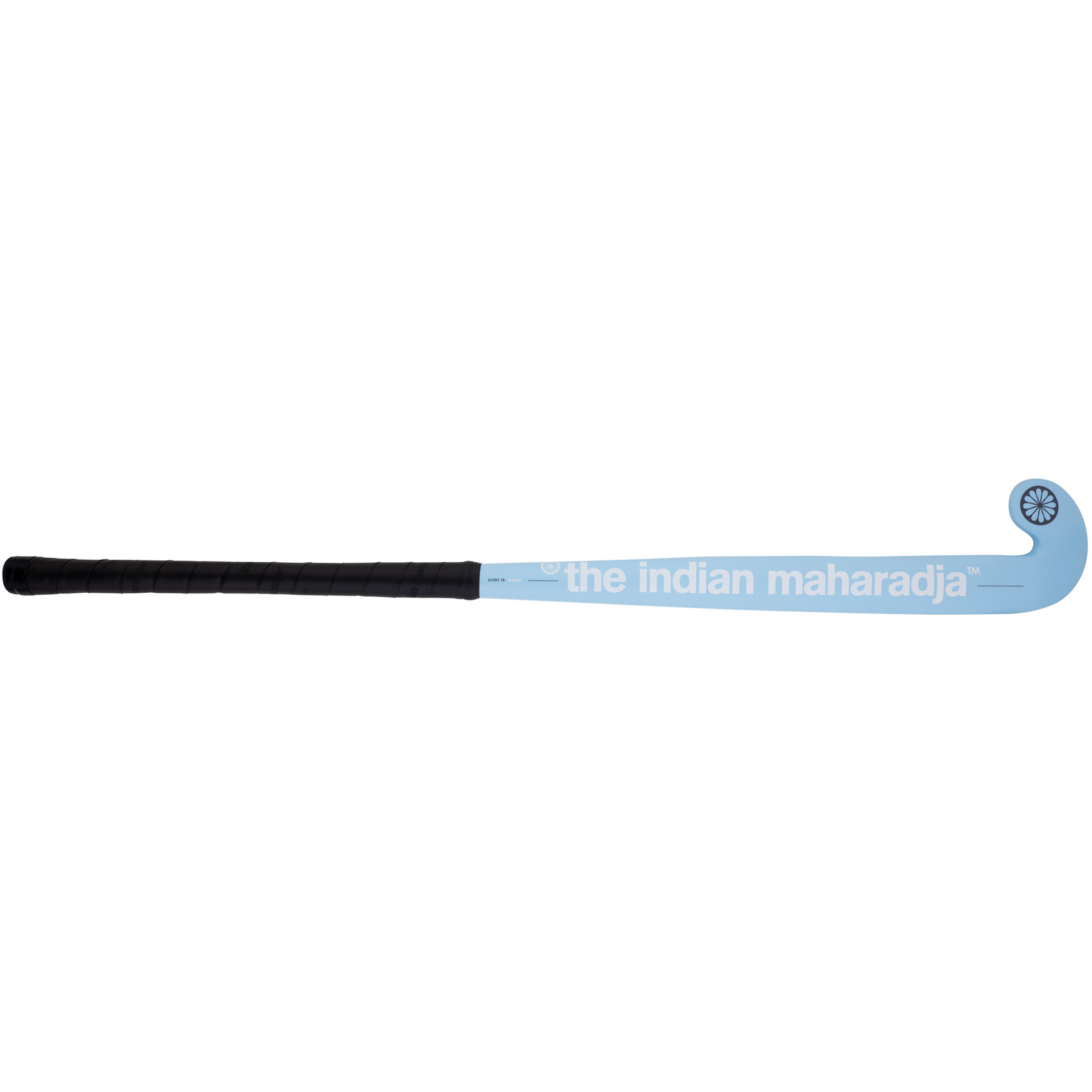 The Indian Maharadja Azure Mid Bow zaalhockeystick junior pastel blue dark blue