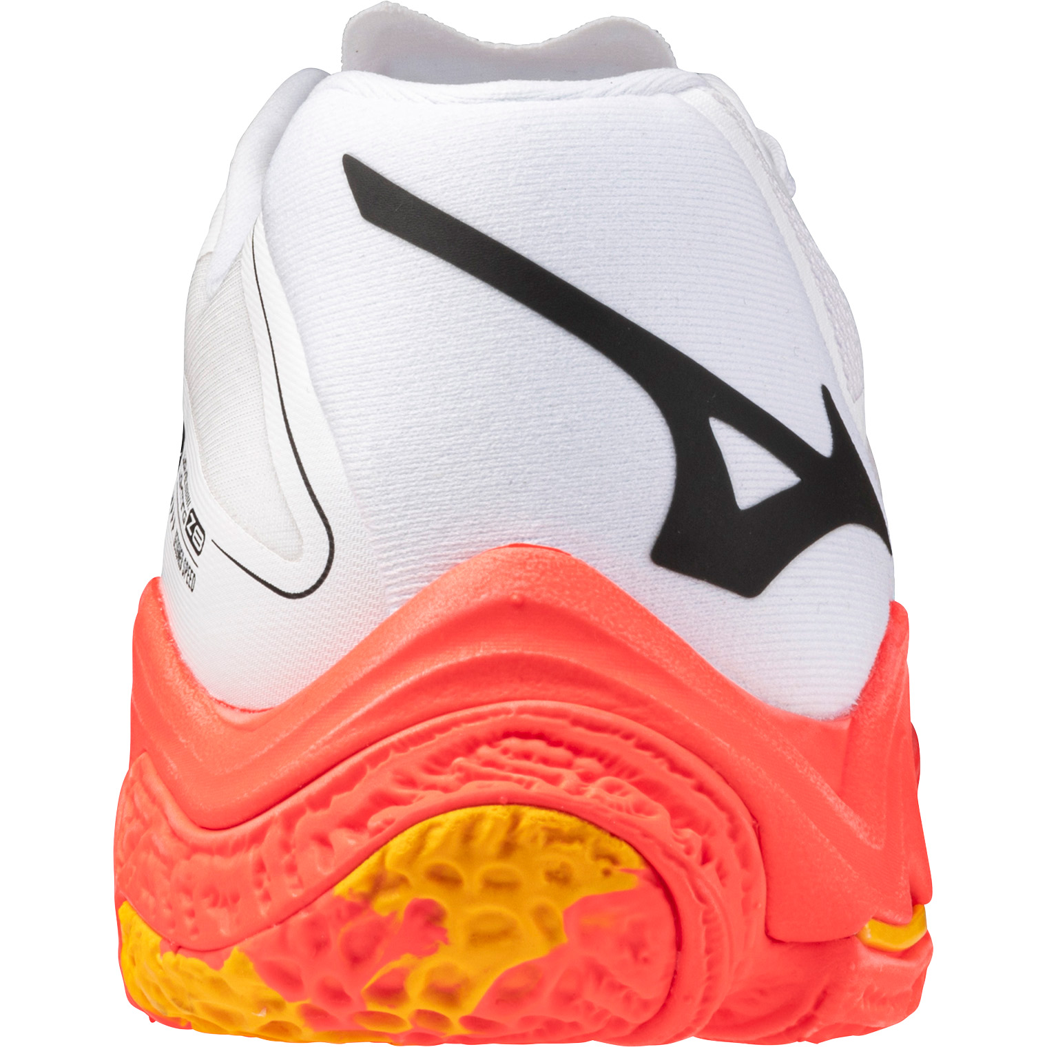 Mizuno Wave Lightning Z8 indoorschoenen heren white fiery coral 2