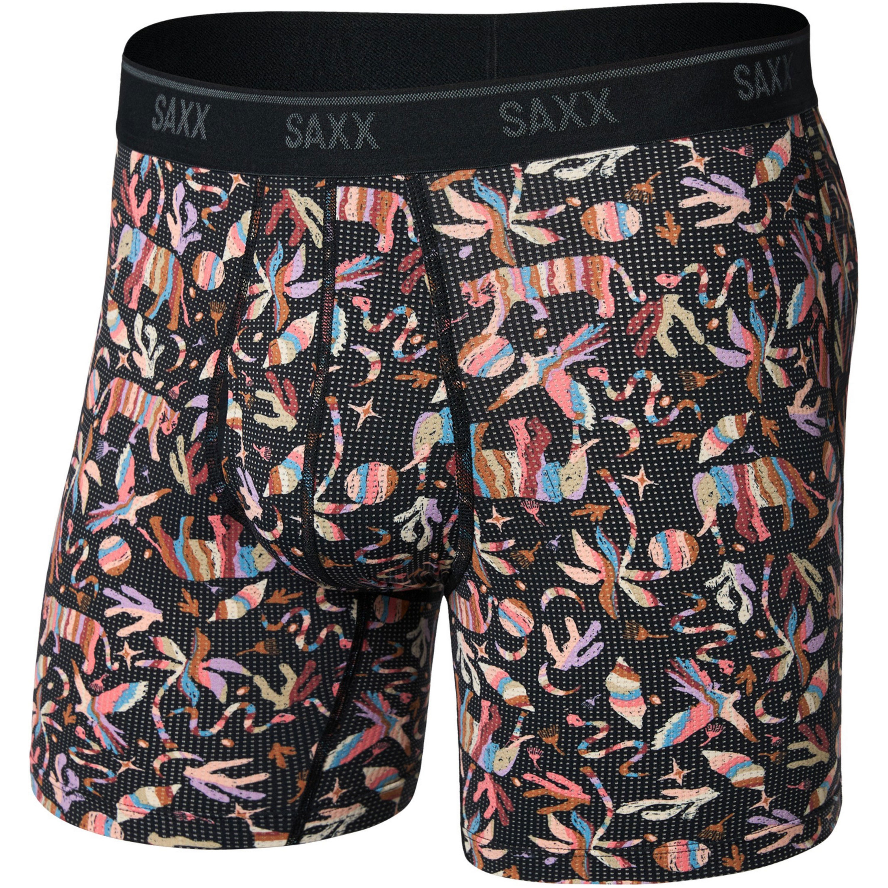 SAXX Quest Quick-Dry Mesh onderbroek heren adobe zoo  black