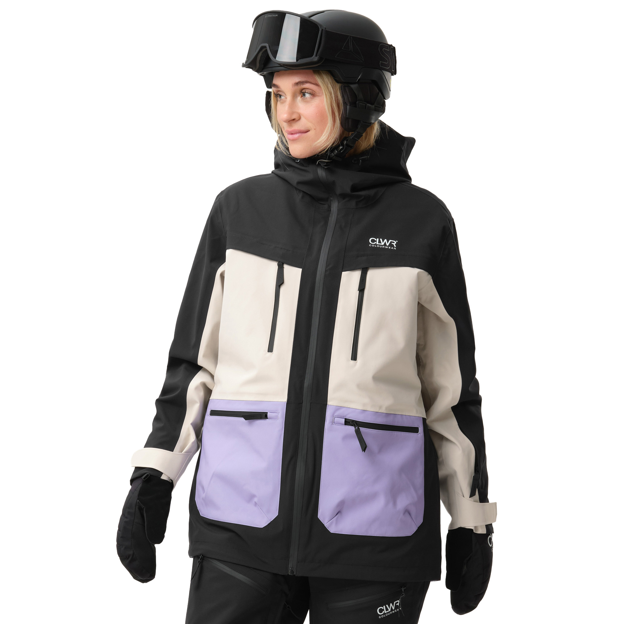 ColourWear Transfer winterjas dames black 