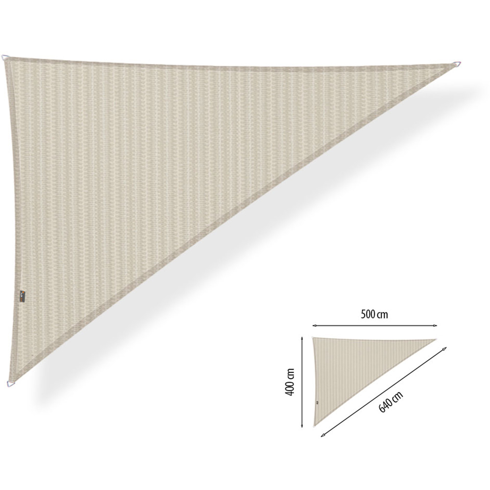 Shadow Comfort Driehoek schaduwdoek 400 x 500 x 640 cm sahara sand