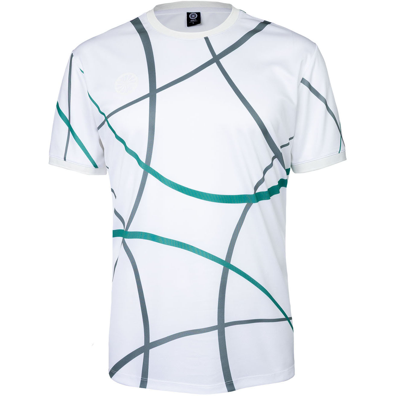 The Indian Maharadja Pique Smash tennisshirt heren lush green print 