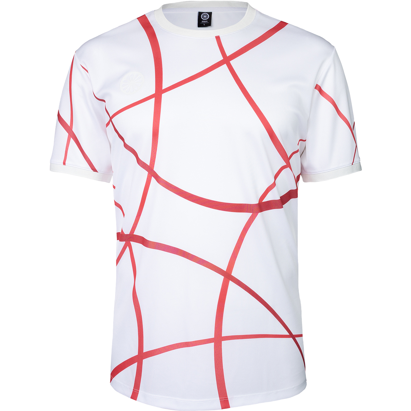 The Indian Maharadja Pique Smash tennisshirt heren ruby red 