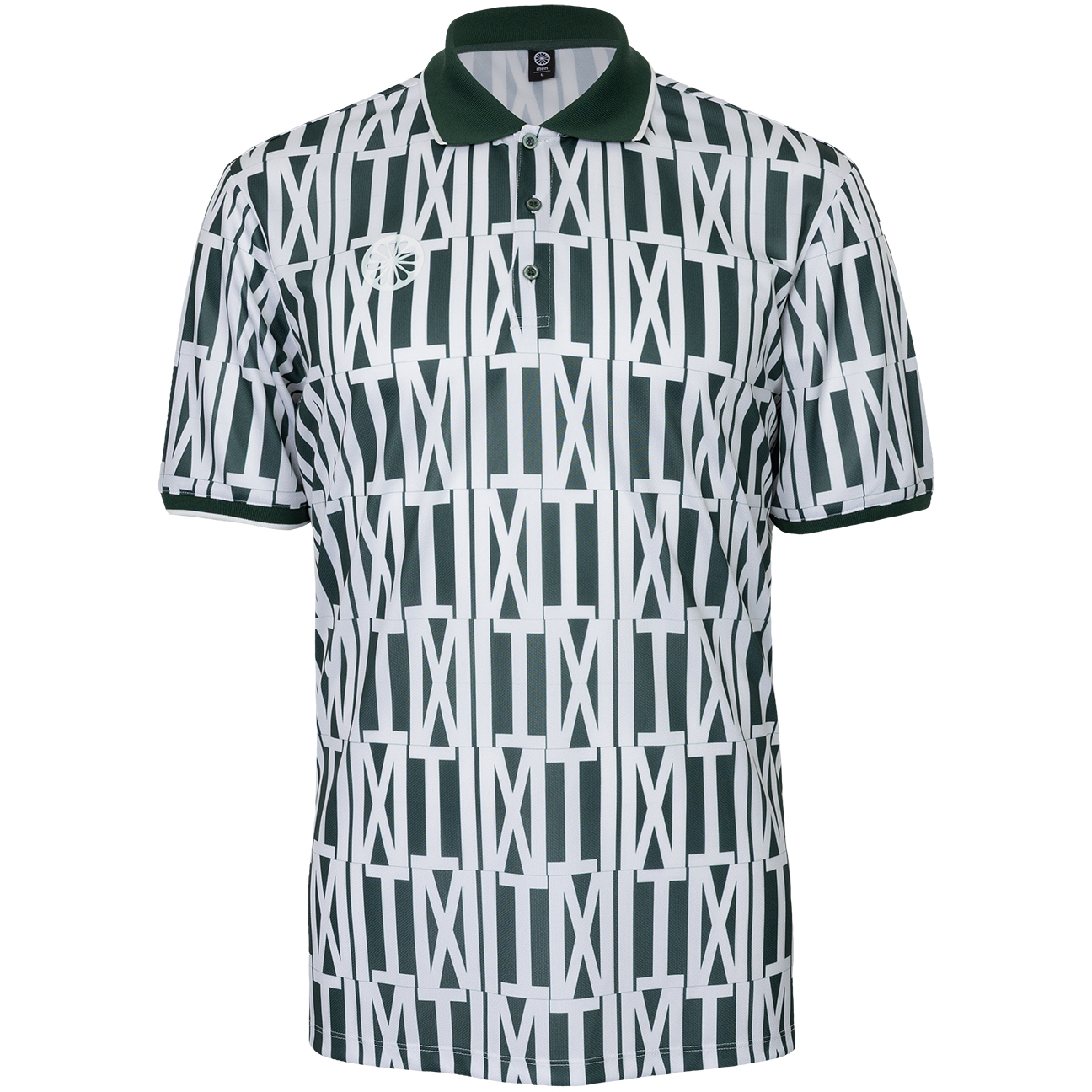 The Indian Maharadja Pique Printed tennispolo heren hunter green 