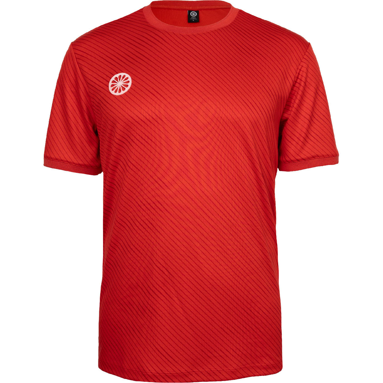 The Indian Maharadja Pique Printed tennisshirt heren ruby red 