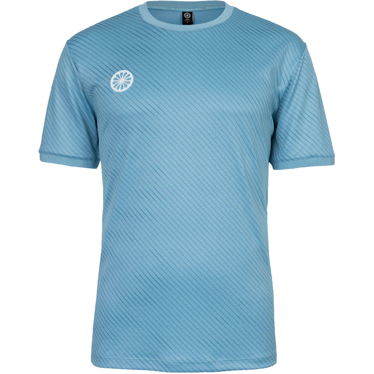 The Indian Maharadja Pique Printed tennisshirt heren serene blue 