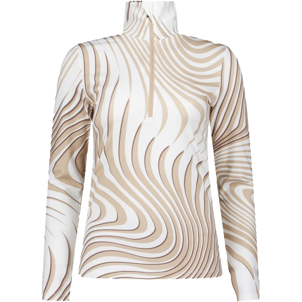 Airforce Pully Moiré Print skipully dames white beige mist 