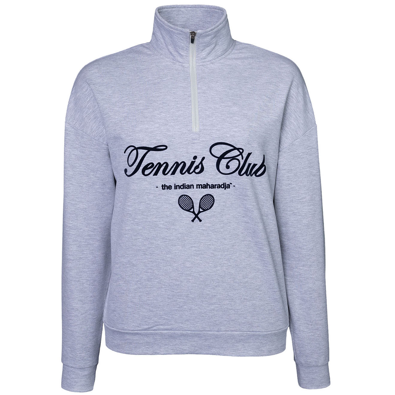 The Indian Maharadja Half Zip tennistrui dames light grey melange 