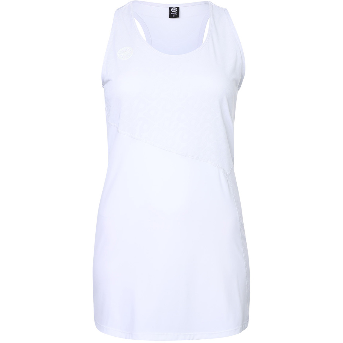 The Indian Maharadja 2 Piece Jacquard tennisjurkje dames bright white 