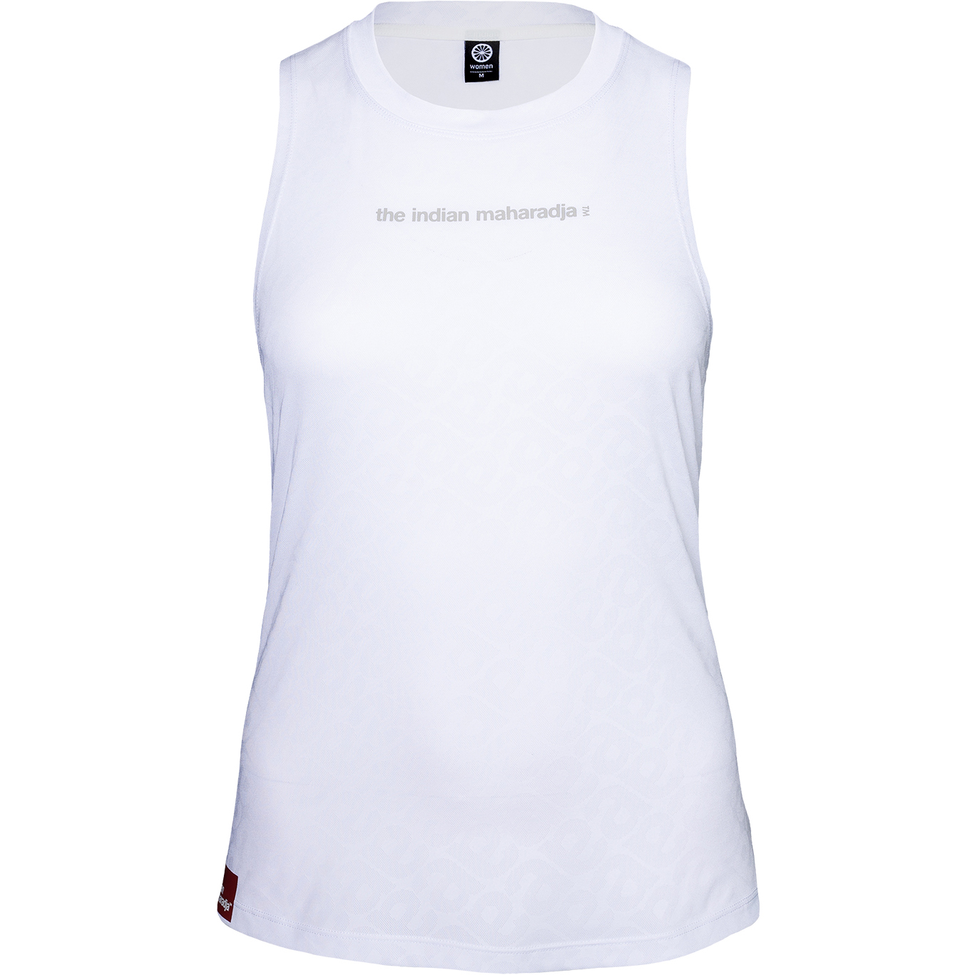 The Indian Maharadja Sleeveless Jacquard tennis tanktop dames bright white