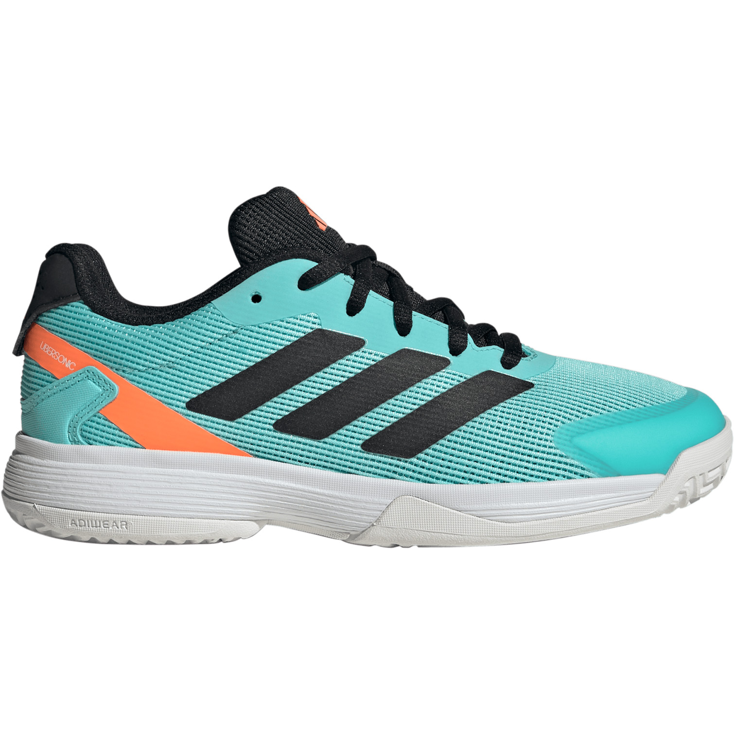 Adidas Ubersonic tennisschoenen junior flash aqua core black lucid orange