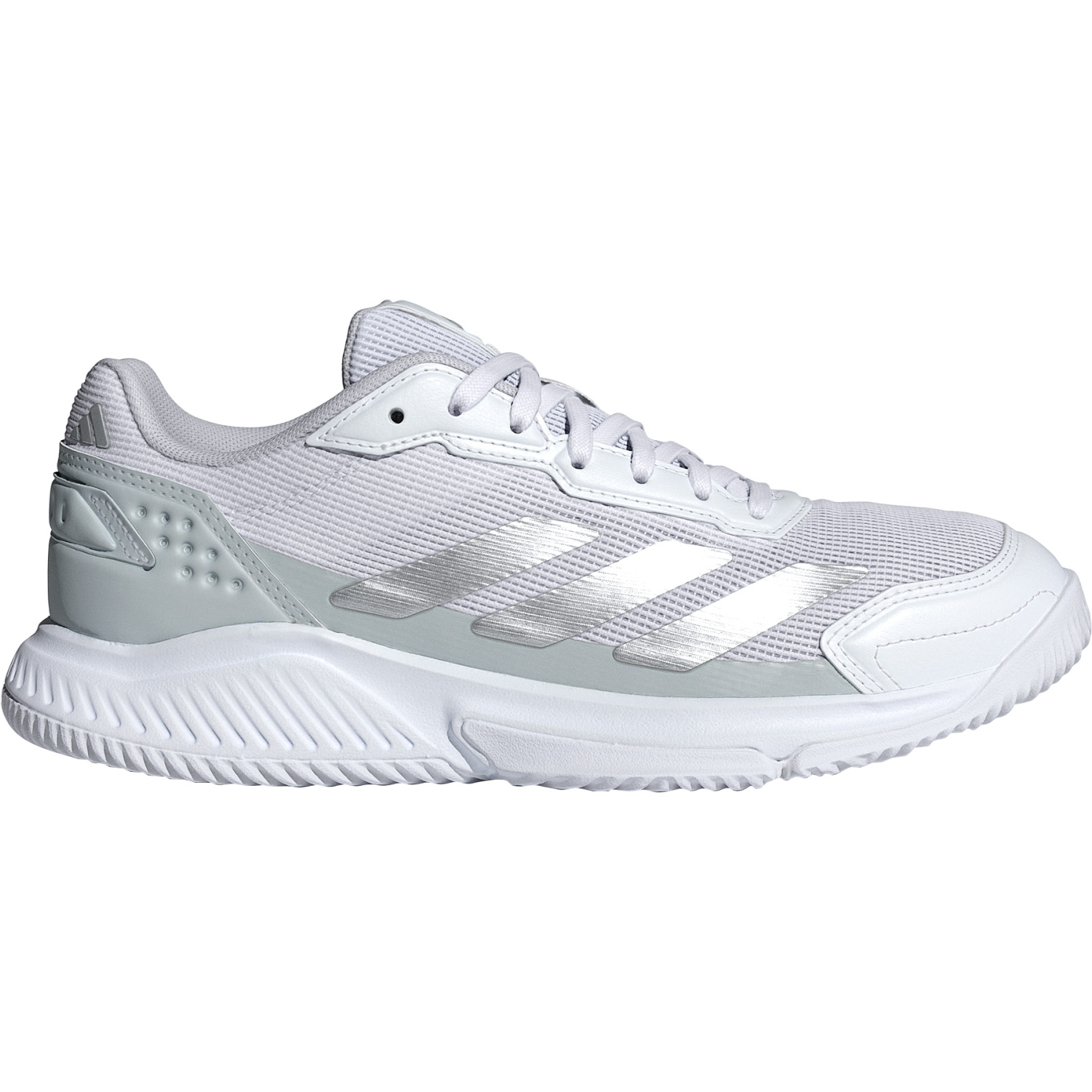 Adidas Courtquick padelschoenen dames cloud white silver metallic cloud white