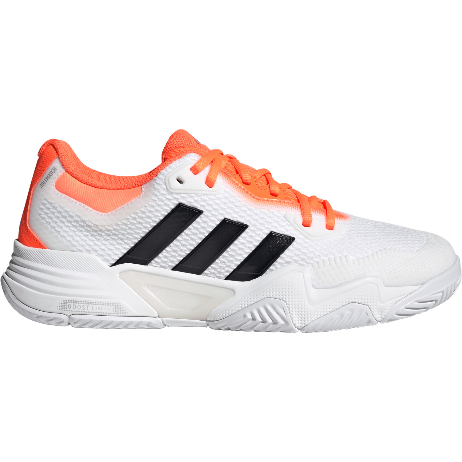 Adidas Solematch Control 2 tennischoenen heren cloud white core black lucid orange 
