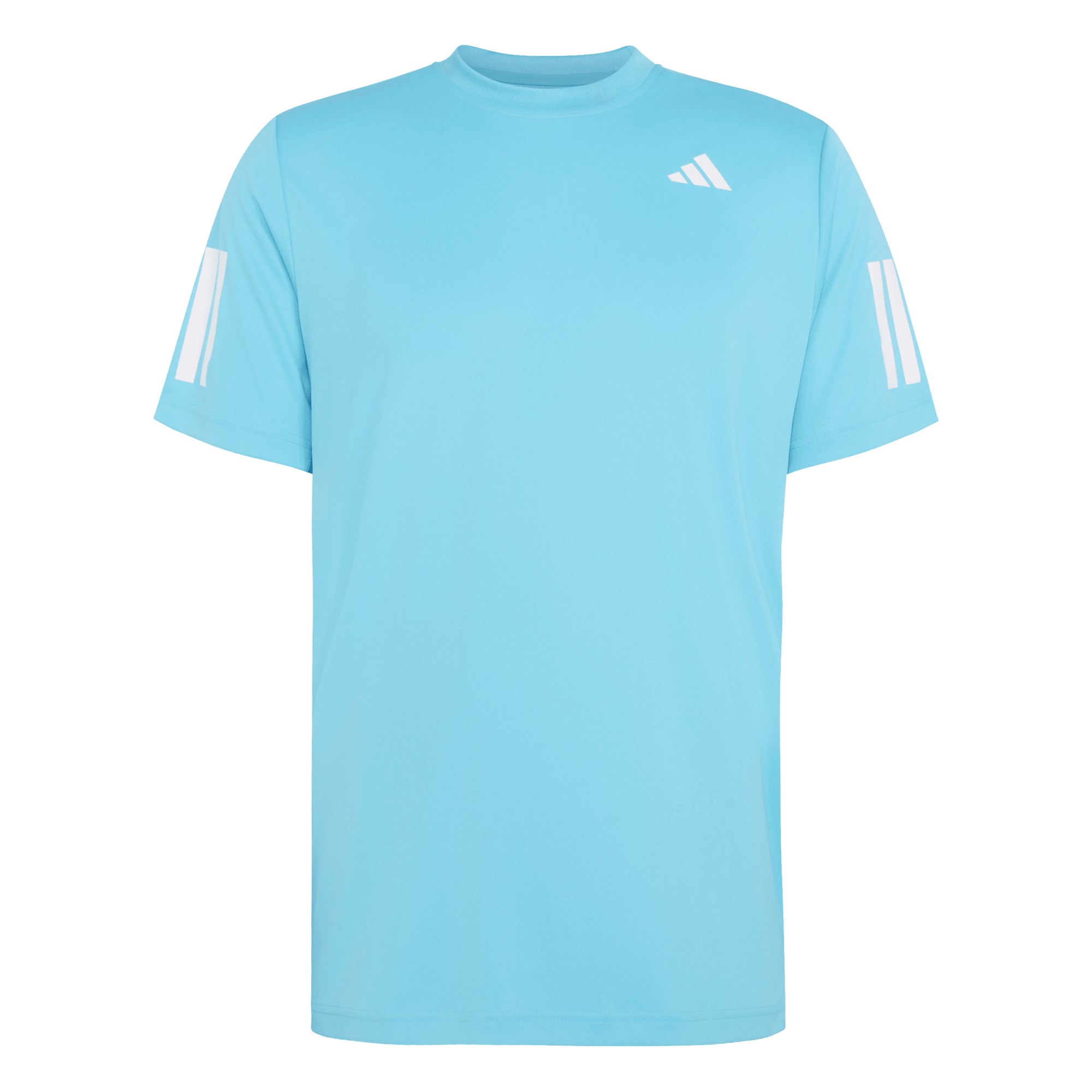 Adidas Club 3-Stripes tennisshirt heren cyan 