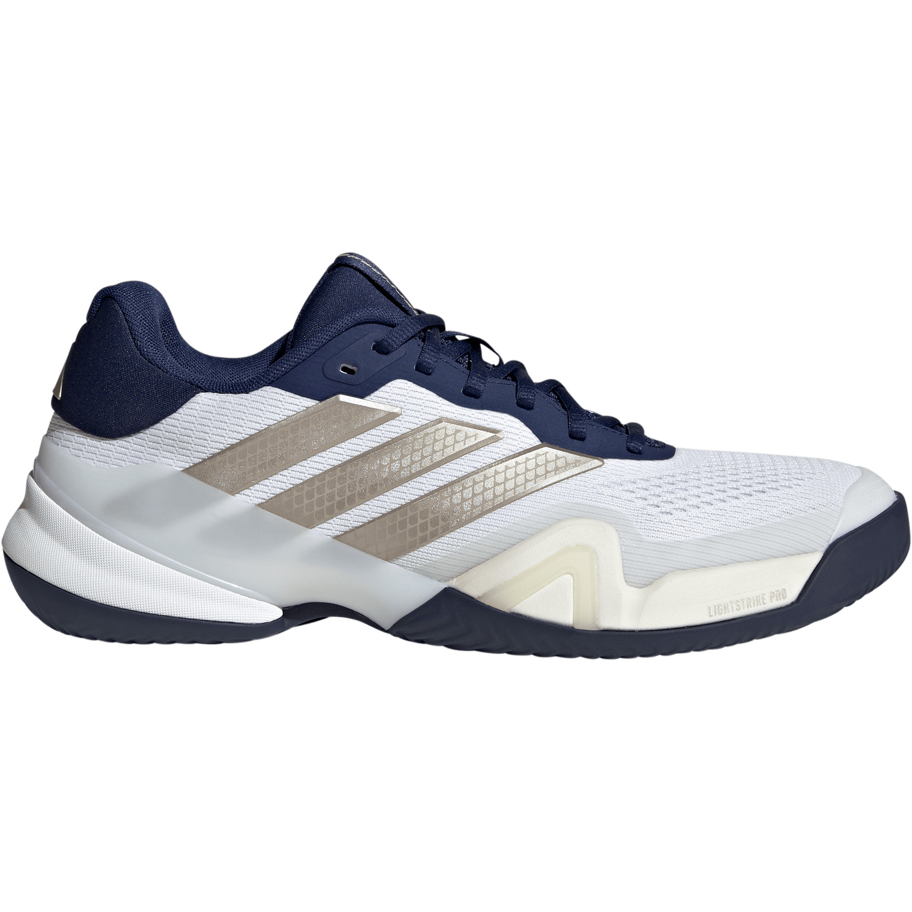 Adidas Barricade 14 Clay tennisschoenen heren cloud white cyber metallic dark blue