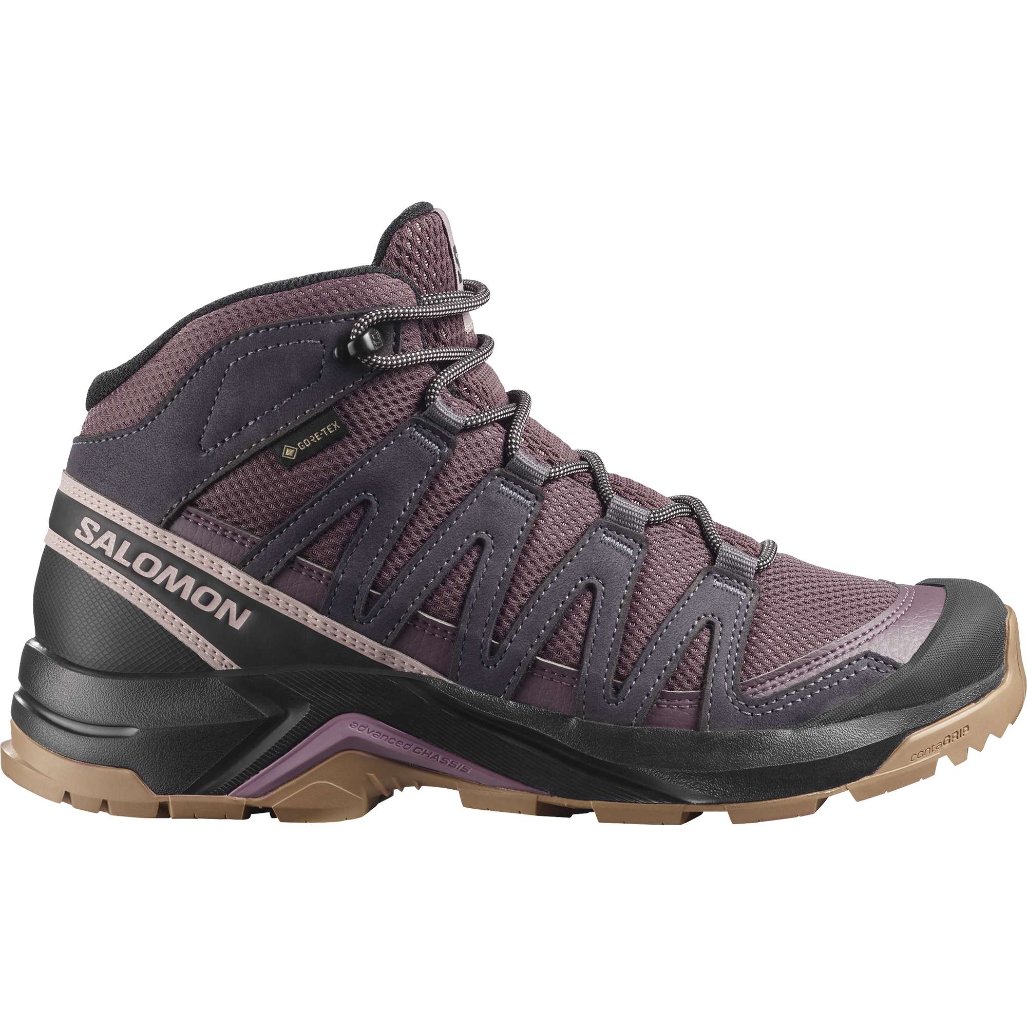 Salomon X-ADVENTURE RECON GTX MID wandelschoenen dames  nine iron huckleyberry shadow gray