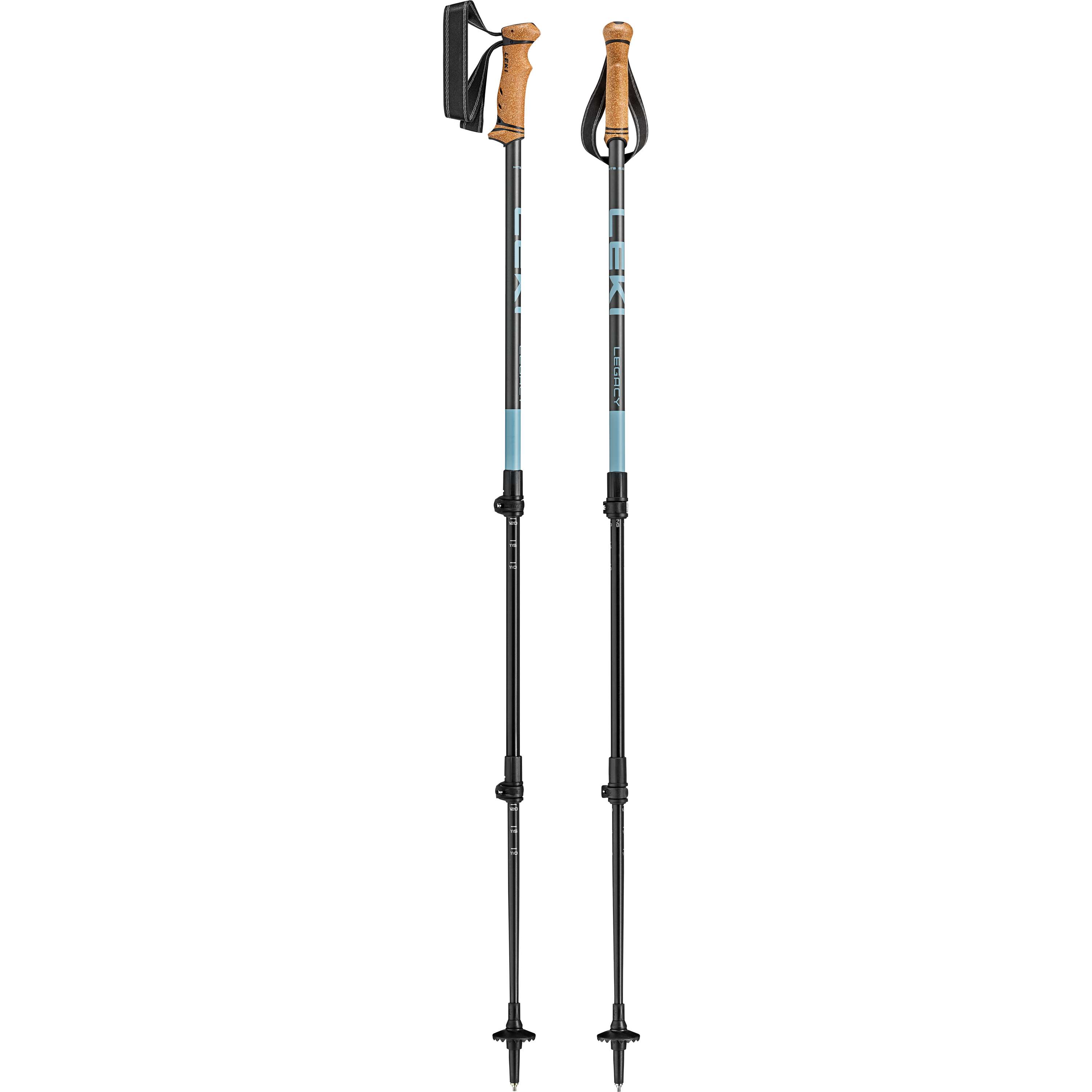 LEKI Legacy wandelstokken greyblue dark anthracite 