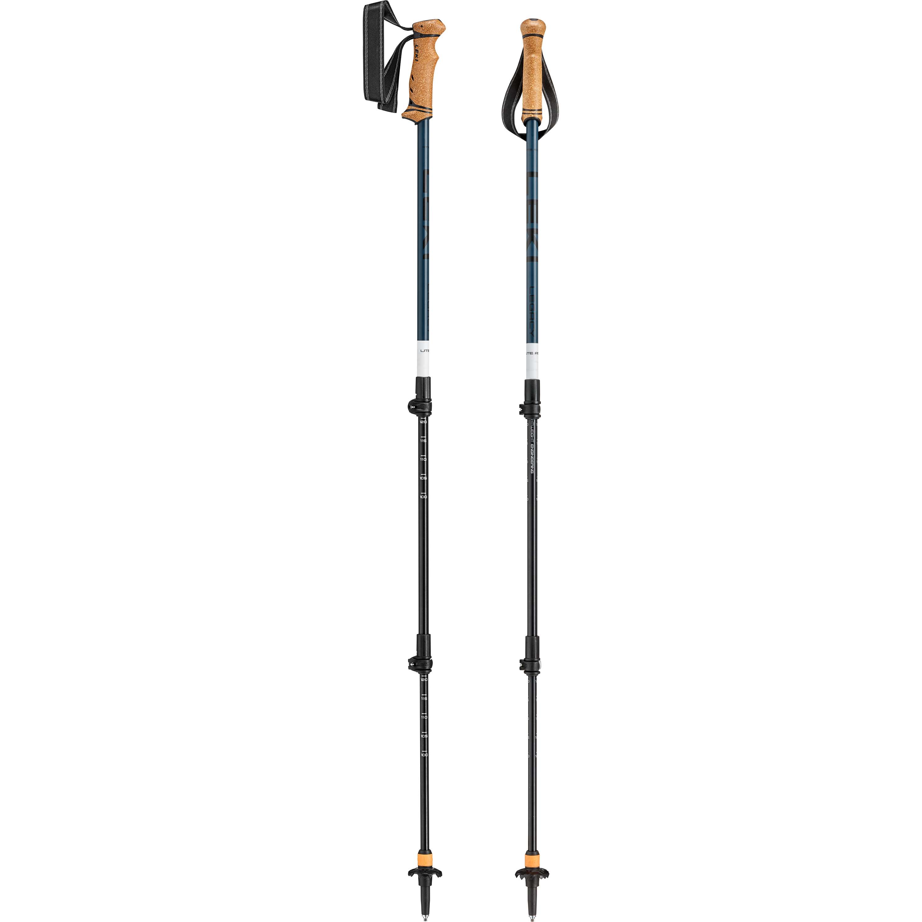 LEKI Legacy Lite AS wandelstokken black denimblue white 