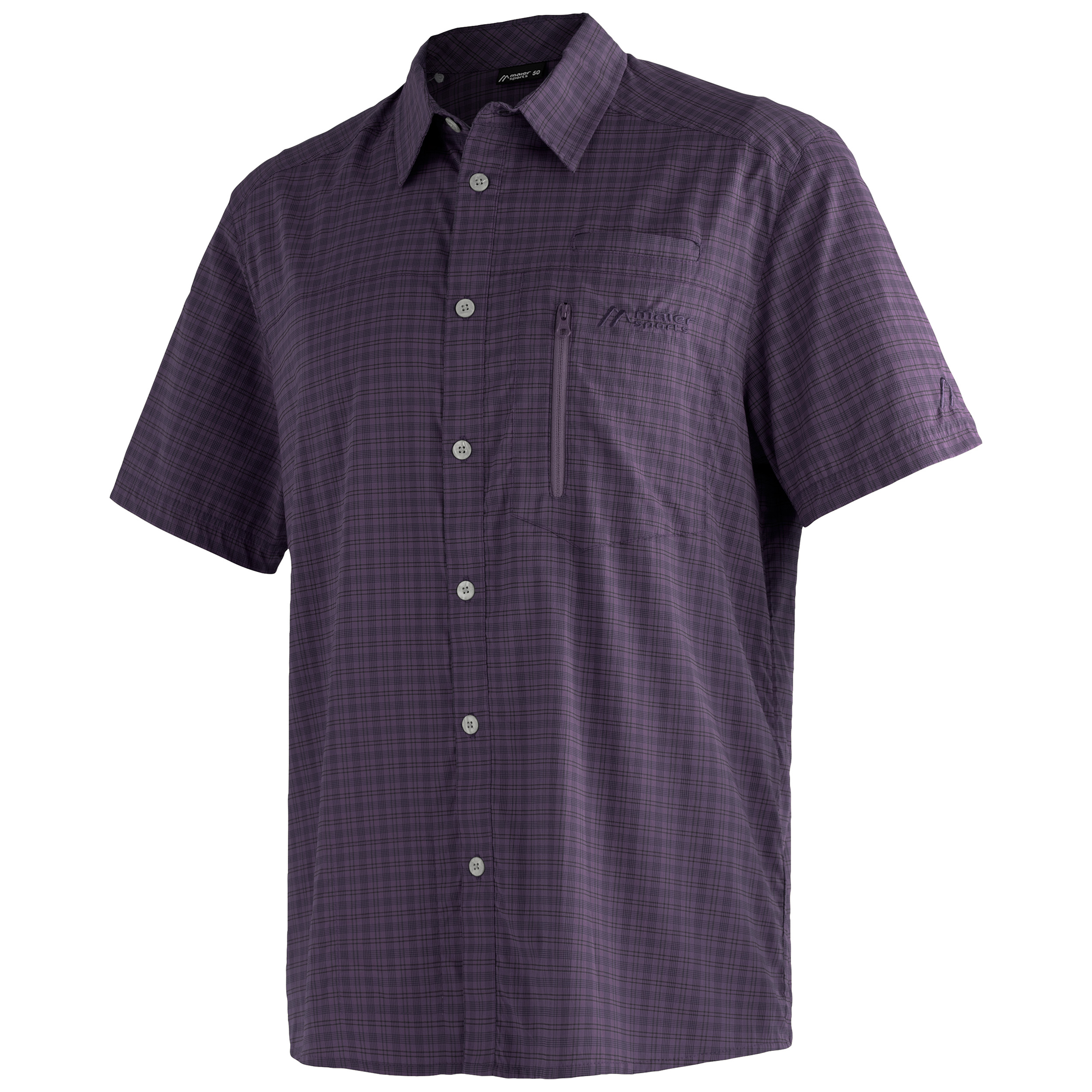 Maier Sports Mats overhemd heren grey   