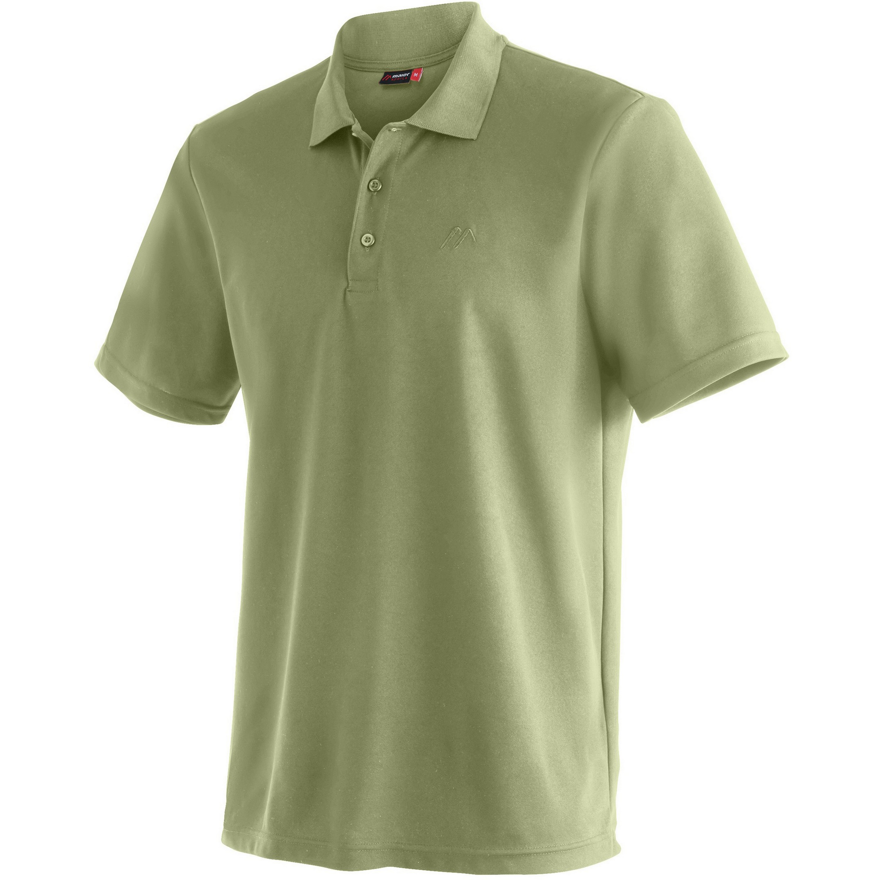 Maier Sports Ulrich plus size polo heren green foam 