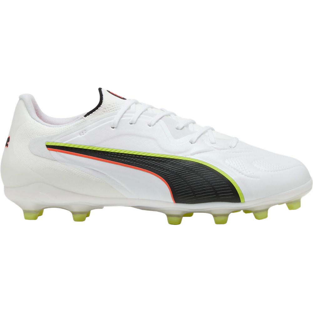 PUMA King 20 Pro FG AG voetbalschoenen puma white glowing red yellow alert