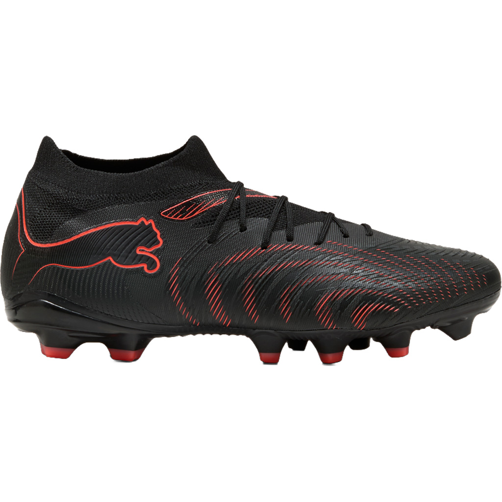 PUMA Future 9 Match FG AG voetbalschoenen puma black glowing red strong gray