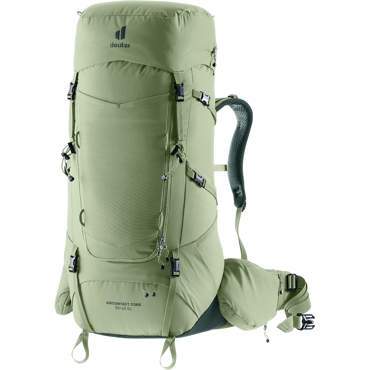 Deuter Aircontact Core 55+10 SL backpack 55 - 65 liter dames grove ivy