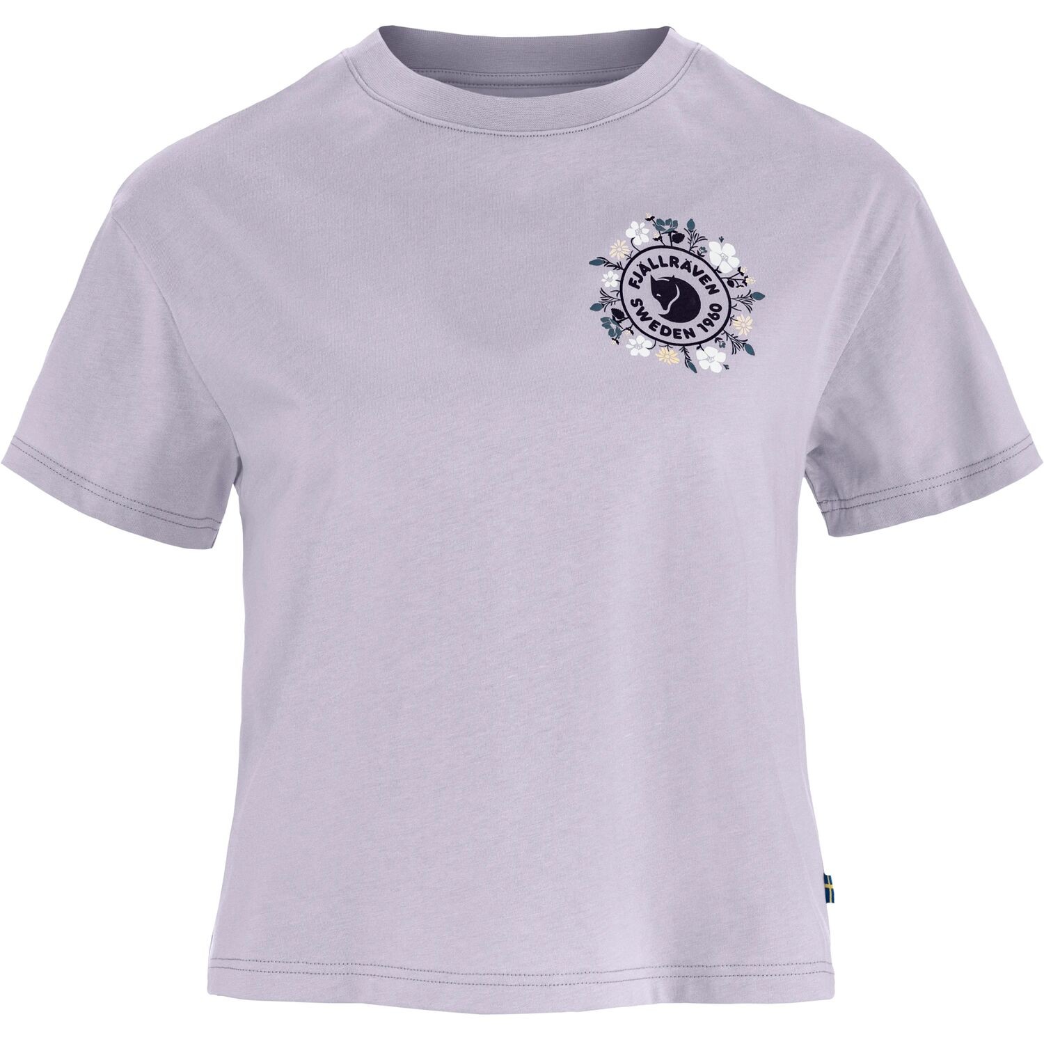 Fjällräven Fjällblomster Logo shirt dames lavender mist  