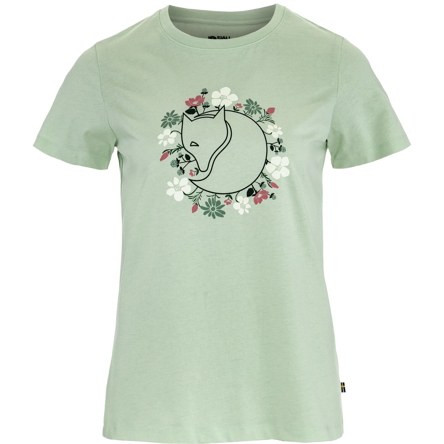 Fjällräven Fjallblomster fox t-shirt dames soft jade 