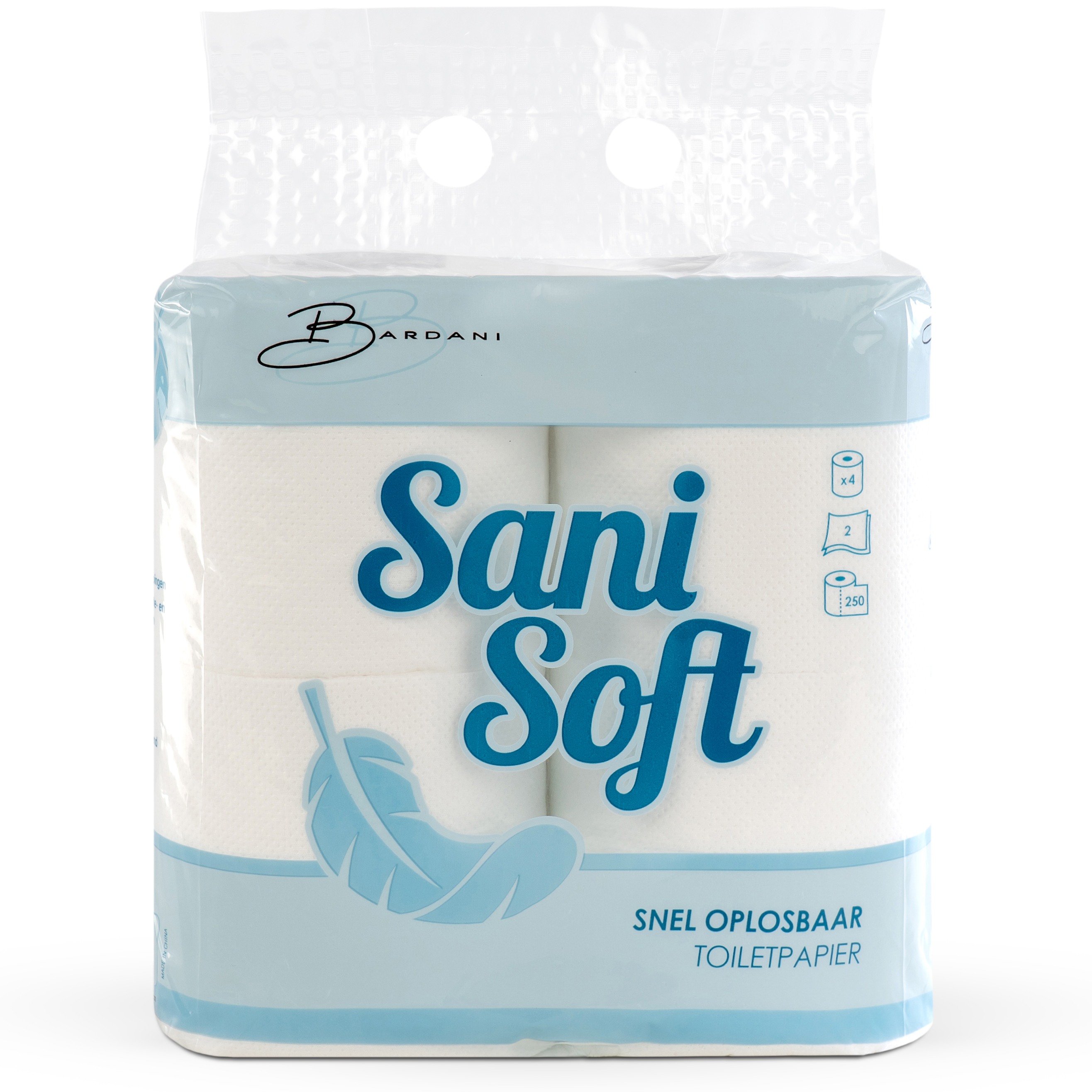 Bardani Sani Soft snel oplosbaar toiletpapier 4-pack 