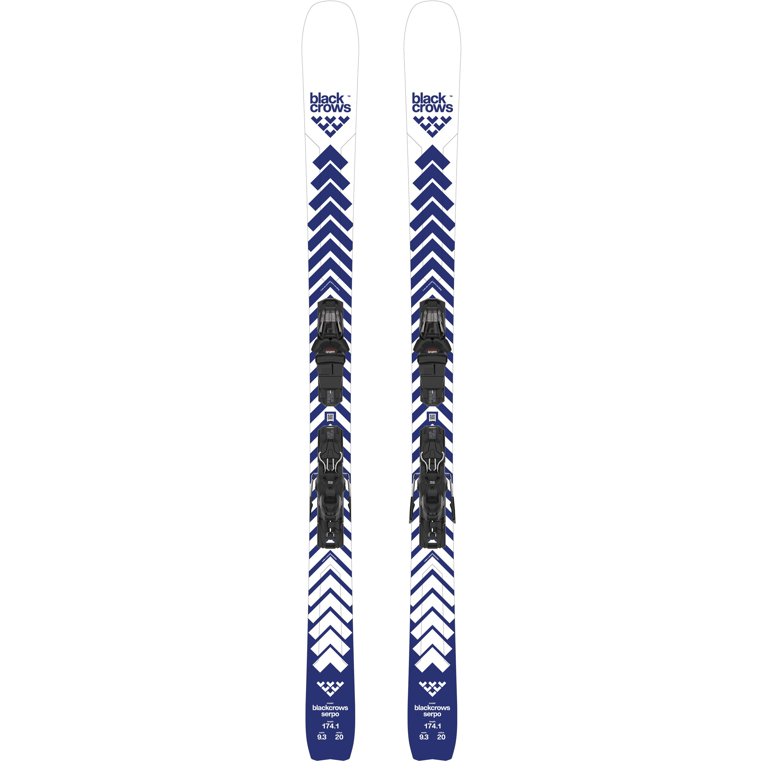 Black Crows Serpo RT 25 - 26 ski’s met EM12 binding 