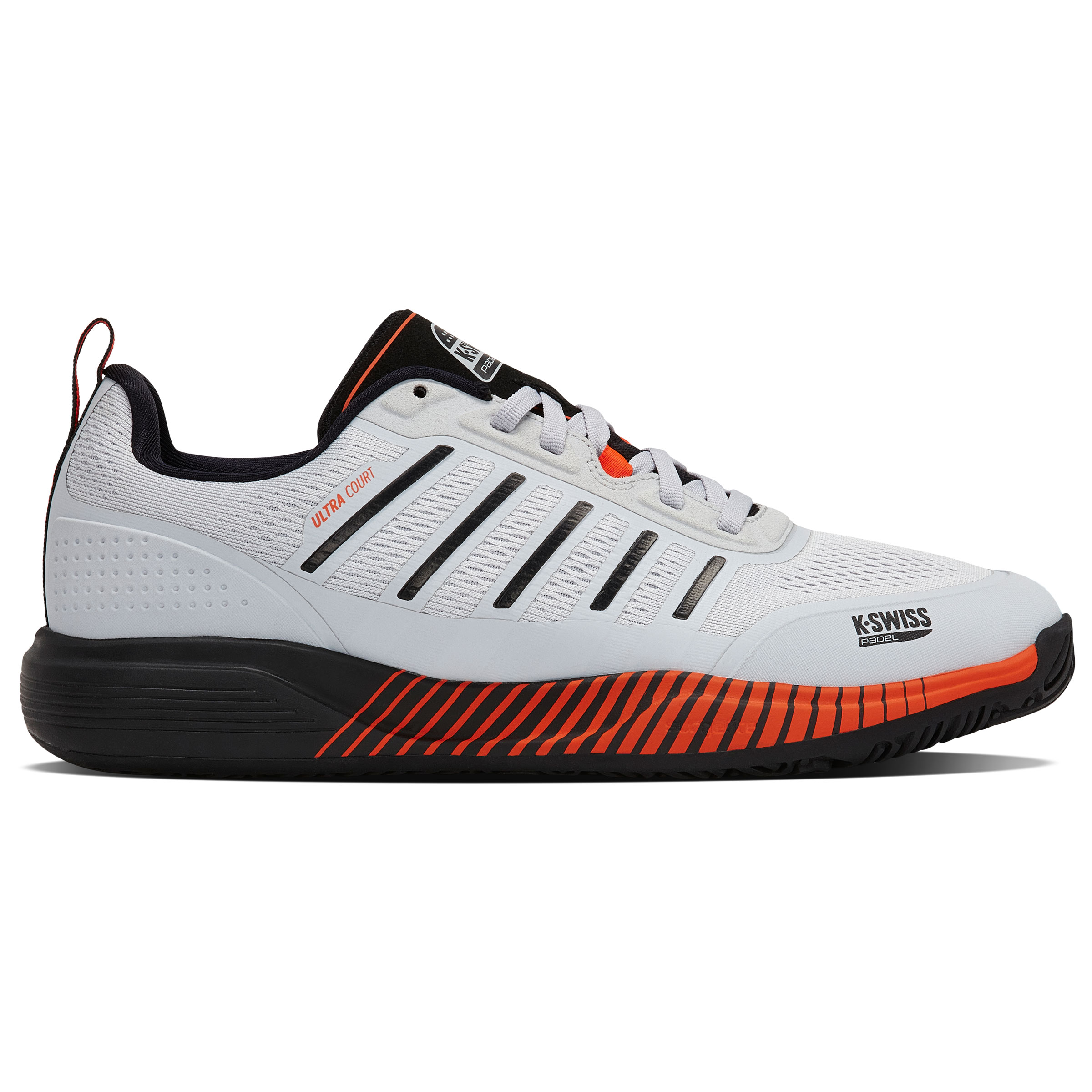 K-Swiss Ultra Court padelschoenen heren micro chip black neon lava