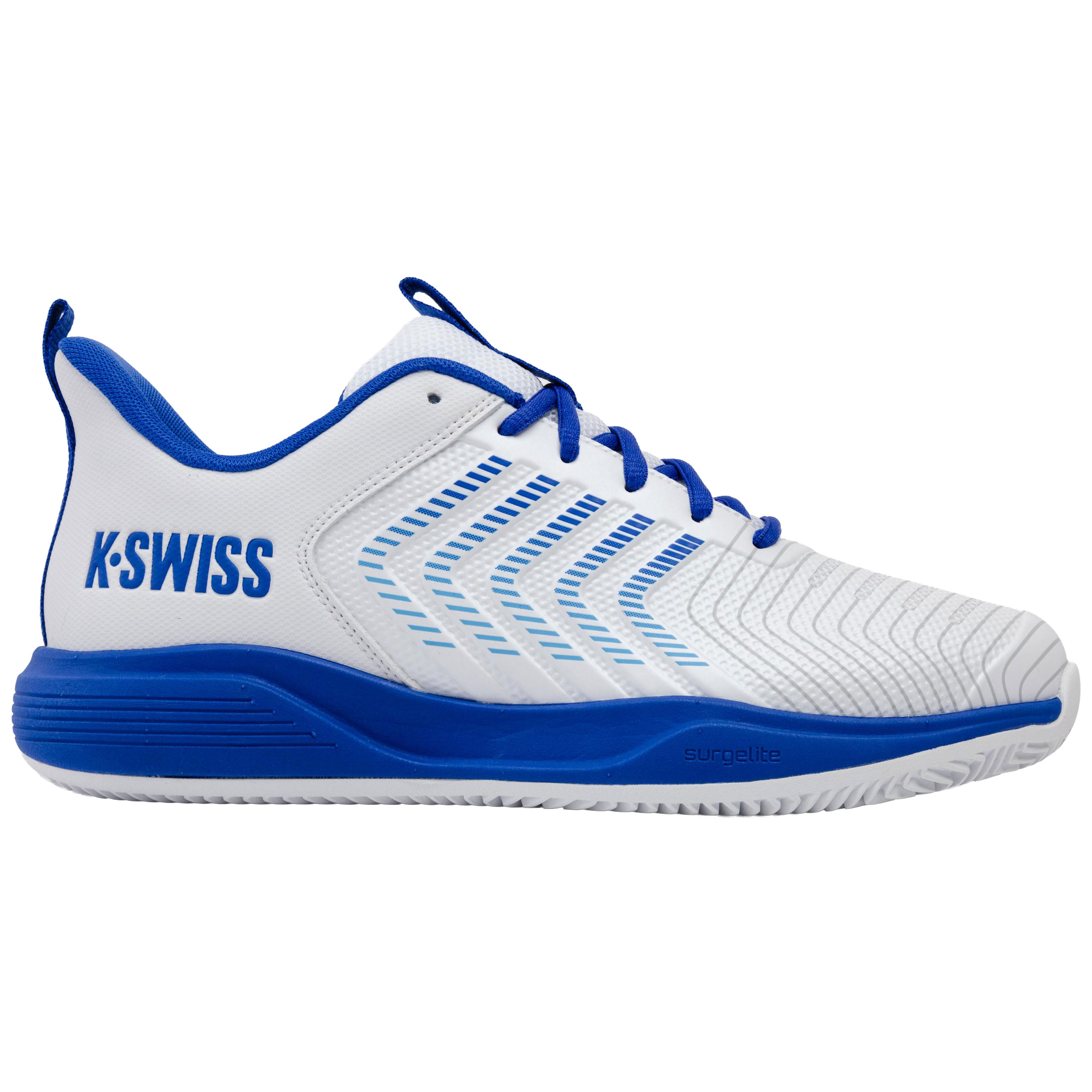 K-Swiss Ultrashot Light Clay tennisschoenen heren white dazzling blue baltic sea