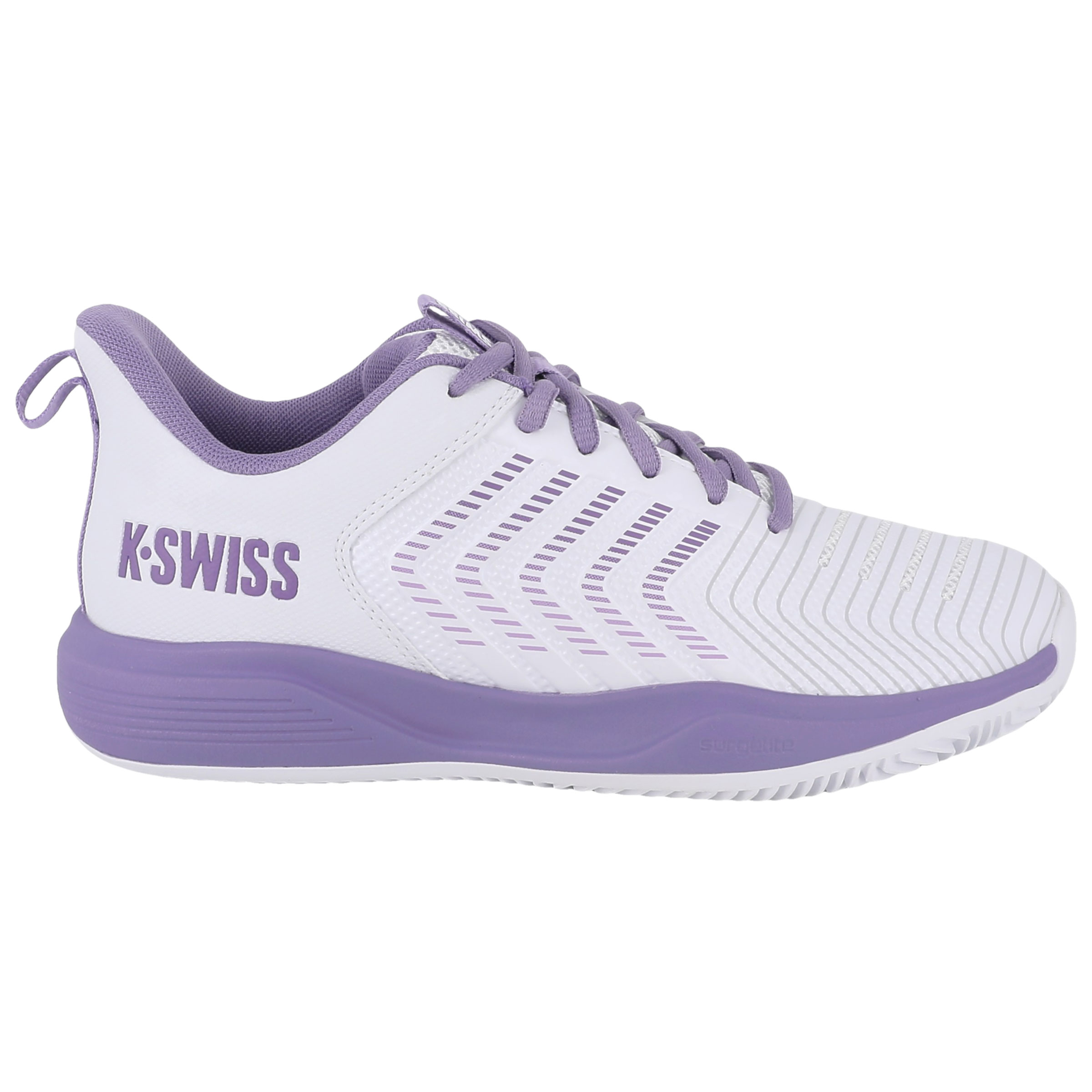 K-Swiss Ultrashot Light Clay tennisschoenen dames white purple haze neon lavender