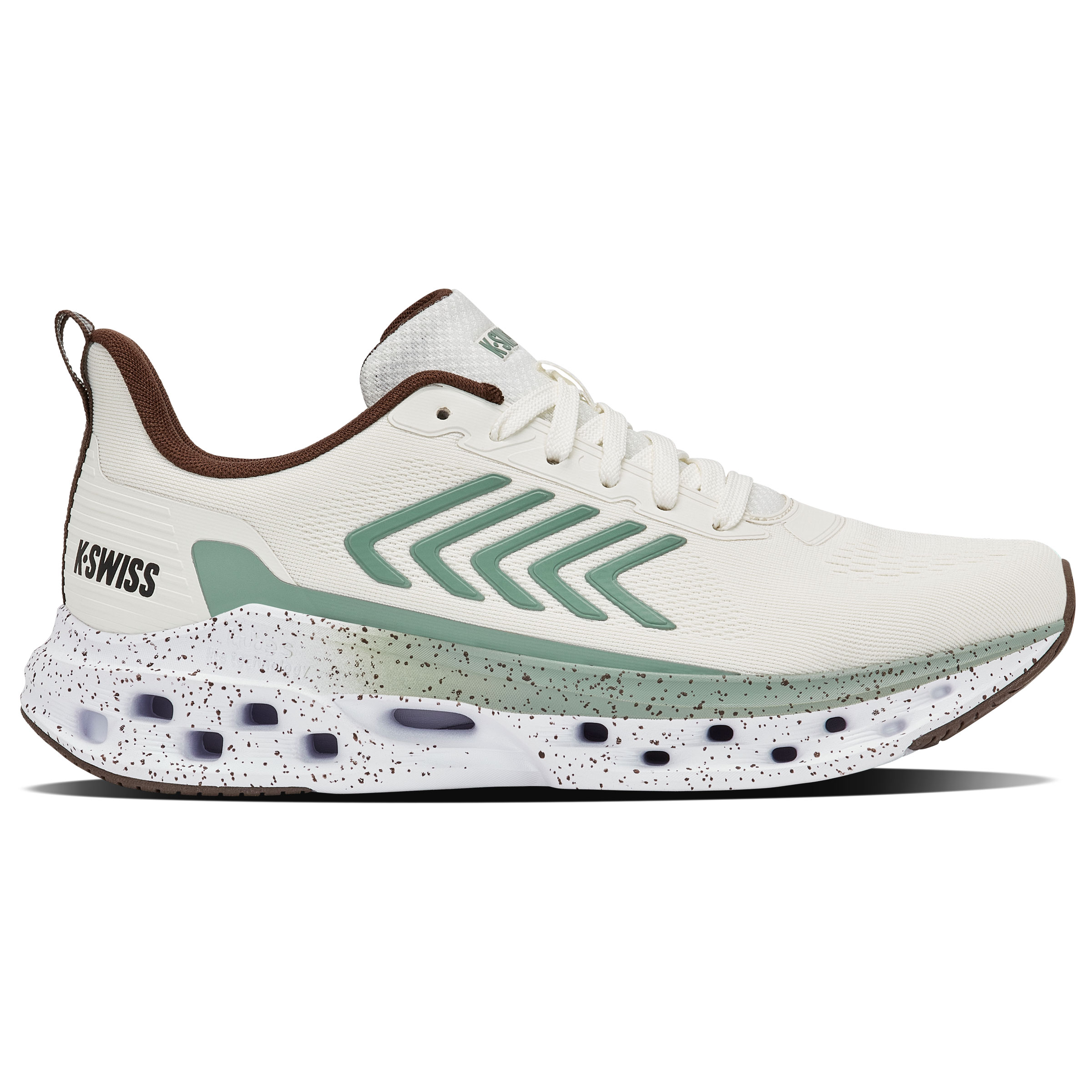 K-Swiss Melrose Tubes Lite hardloopschoenen heren snow white iceberg green shopping bag white