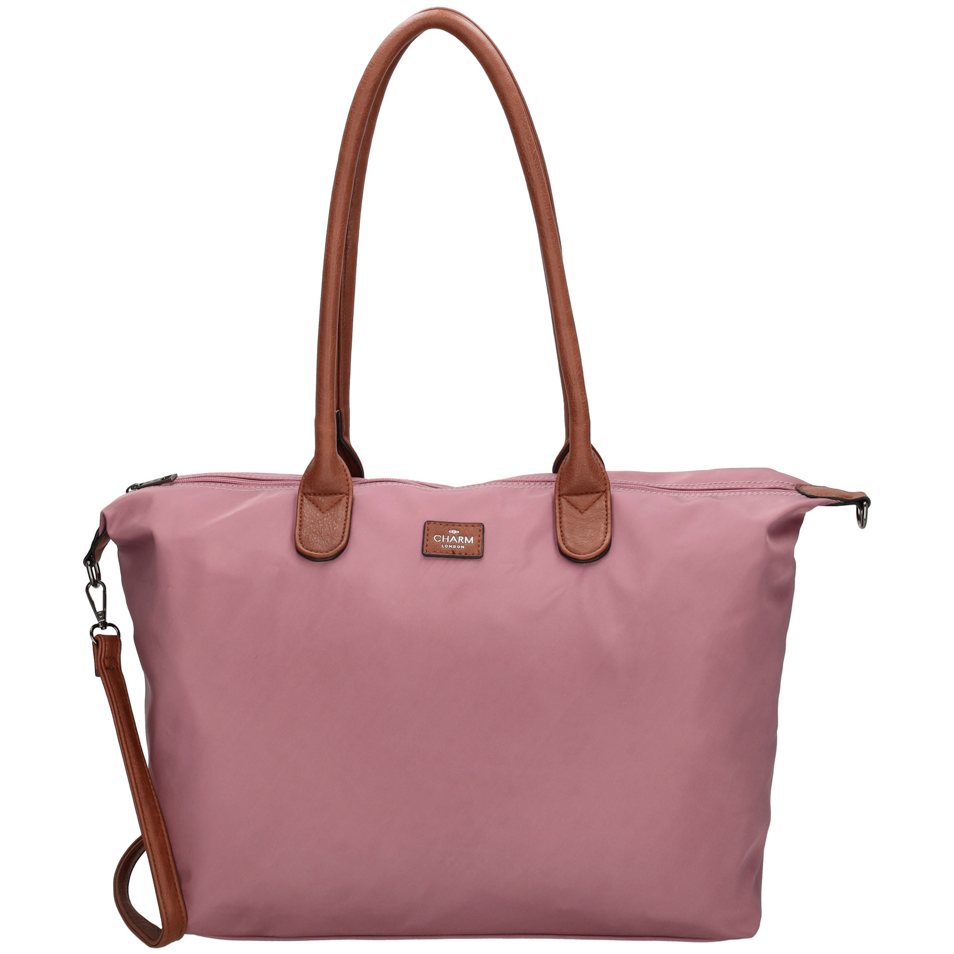 Charm London Buckingham 15,6 inch laptop schoudertas 24,4 liter dames light purple