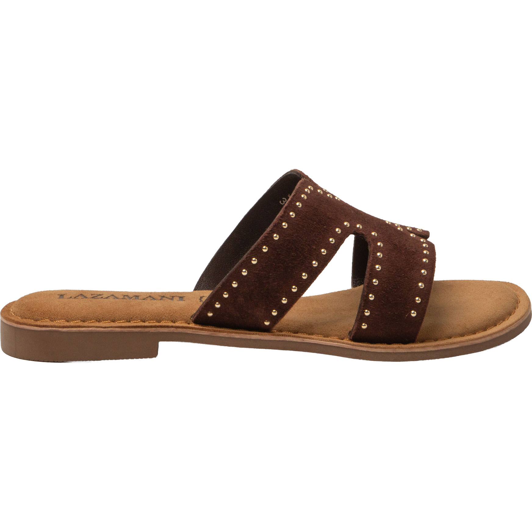 Lazamani Lina slippers dames brown 