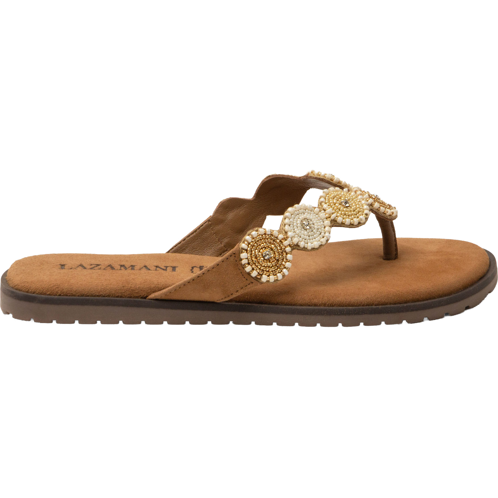 Lazamani Mey slippers dames beige 