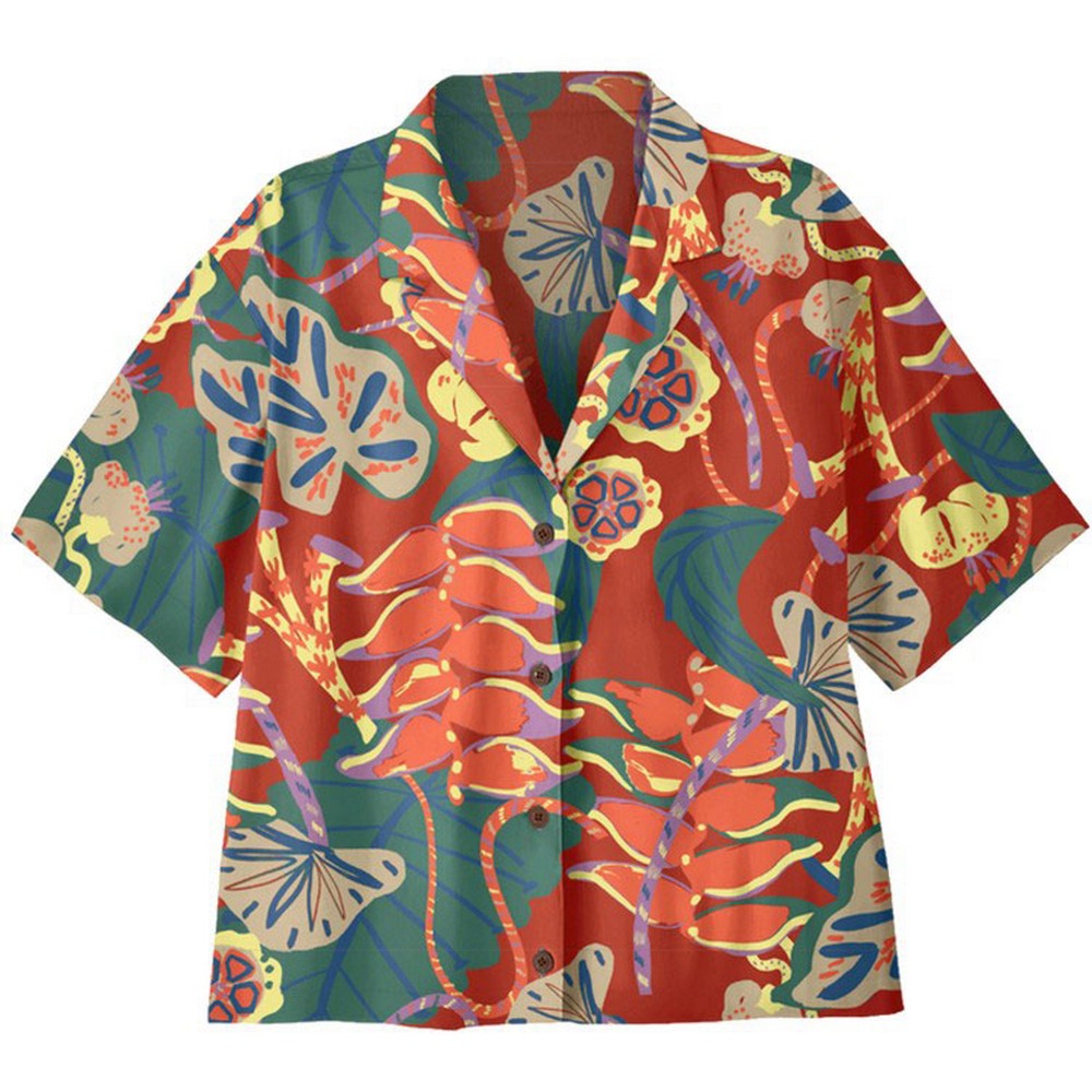 Patagonia Tidal Threads blouse dames tropiclimb hot ember 