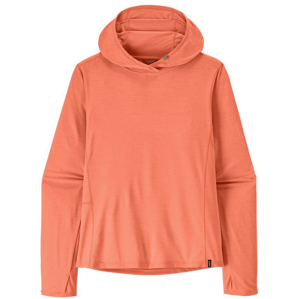 Patagonia Capilene Cool Sun hoodie dames mellow melon peach  sherbet x dye