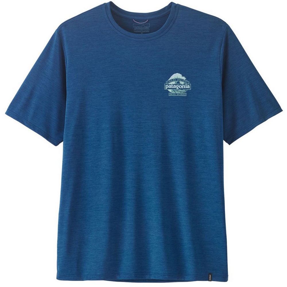 Patagonia Capilene Cool Daily Great Waves shirt heren  clement blue light clement blue x dye