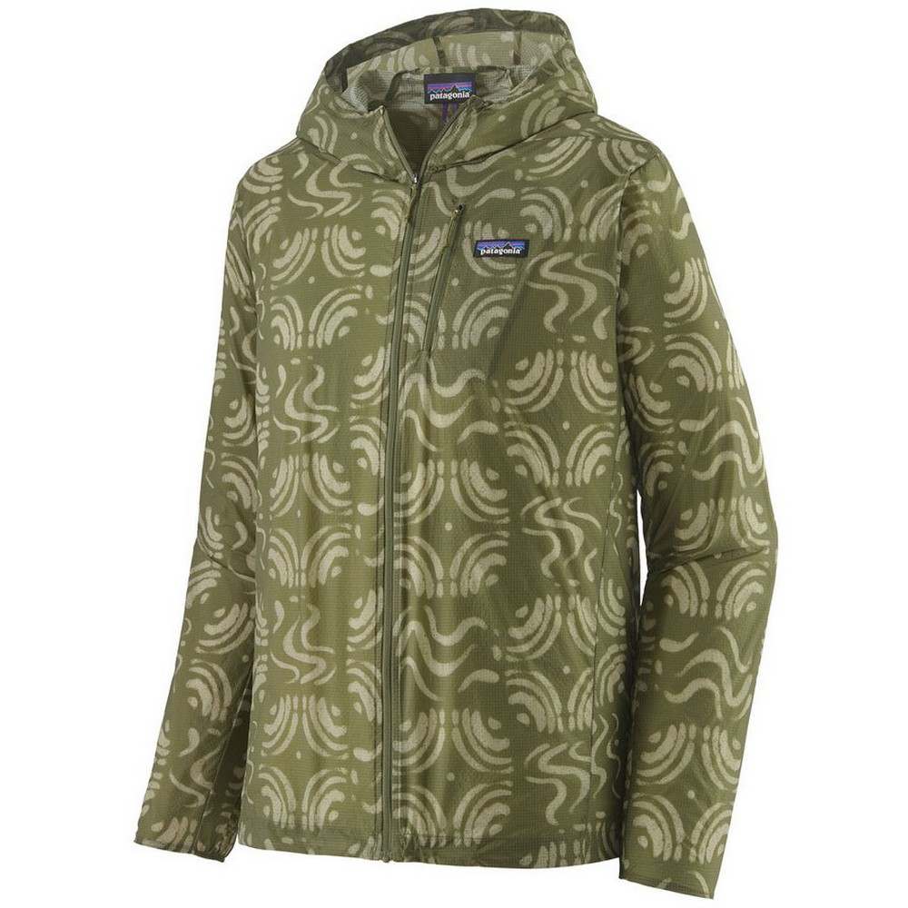 Patagonia Houdini outdoor jack heren sand waves caper green 